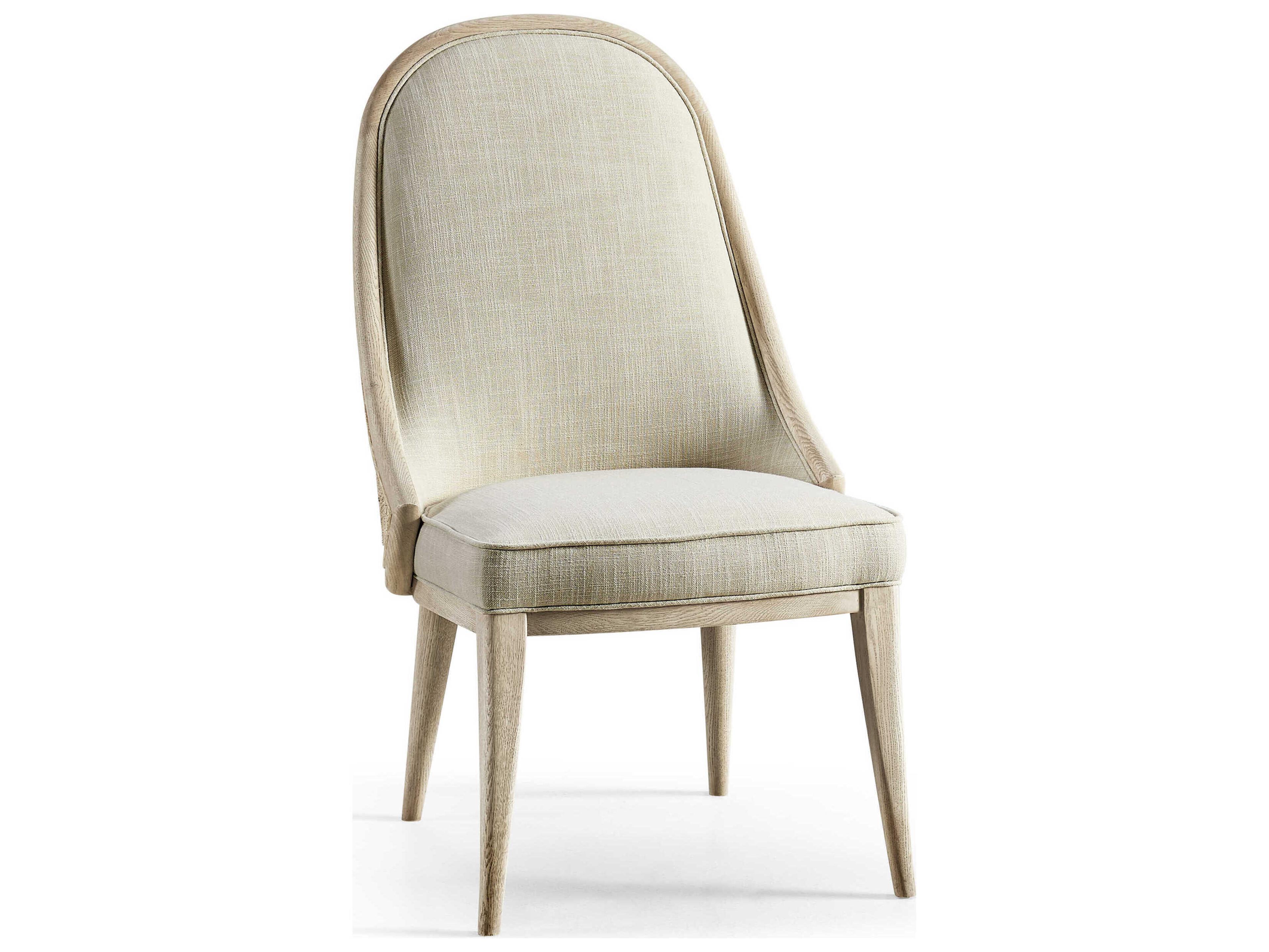 Jonathan Charles Water Oak Wood Upholstered Armless Dining Chair