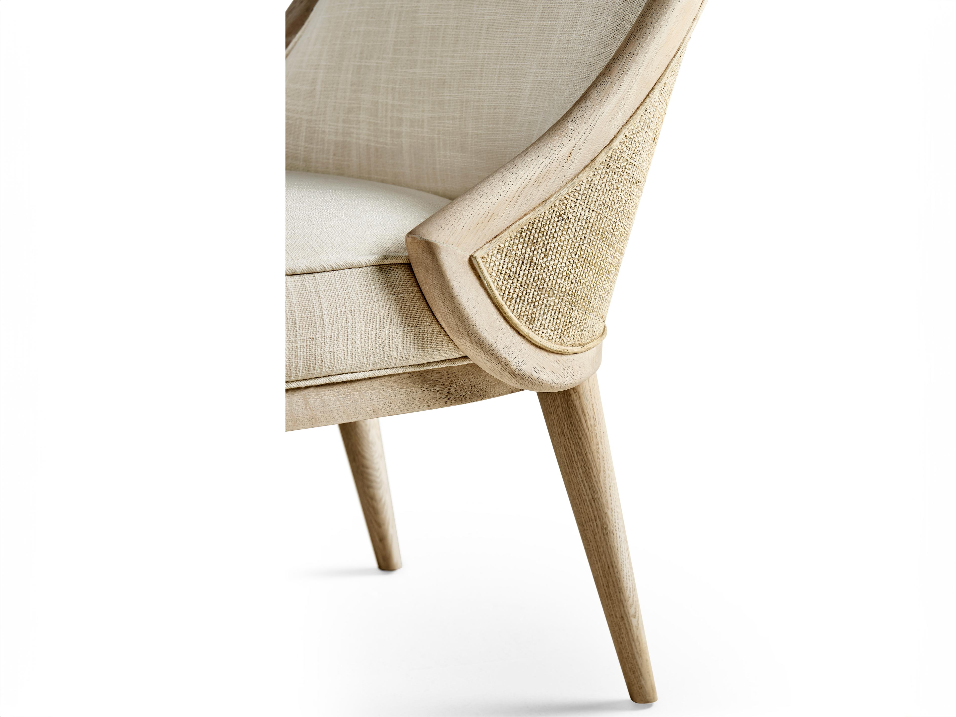 Jonathan Charles Water Oak Wood Upholstered Armless Dining Chair
