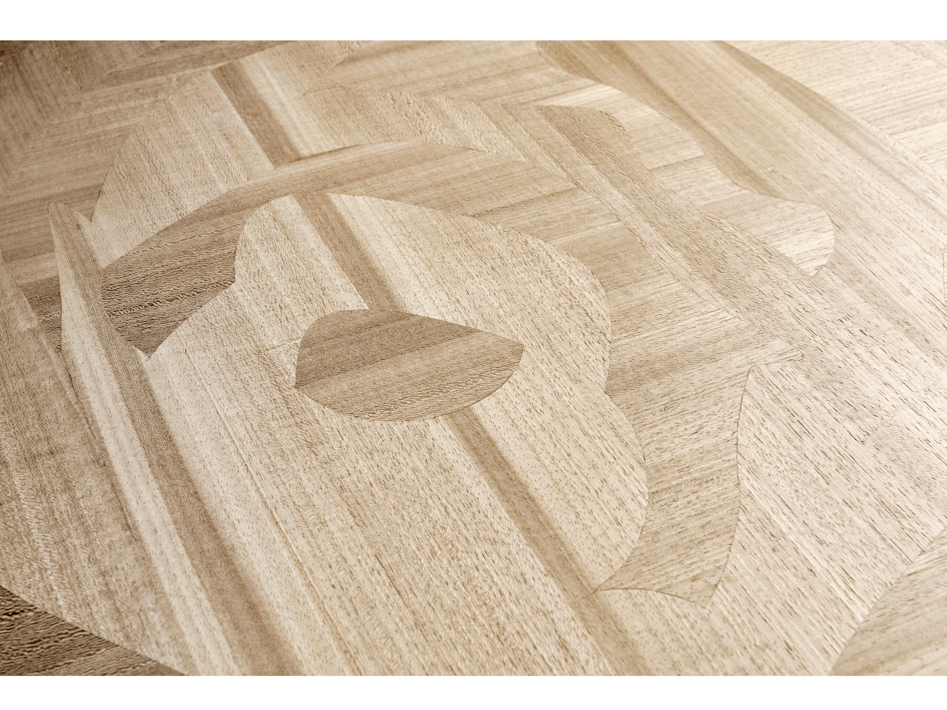 Jonathan Charles Water Round Wood Natural Dyed Koto Dining Table