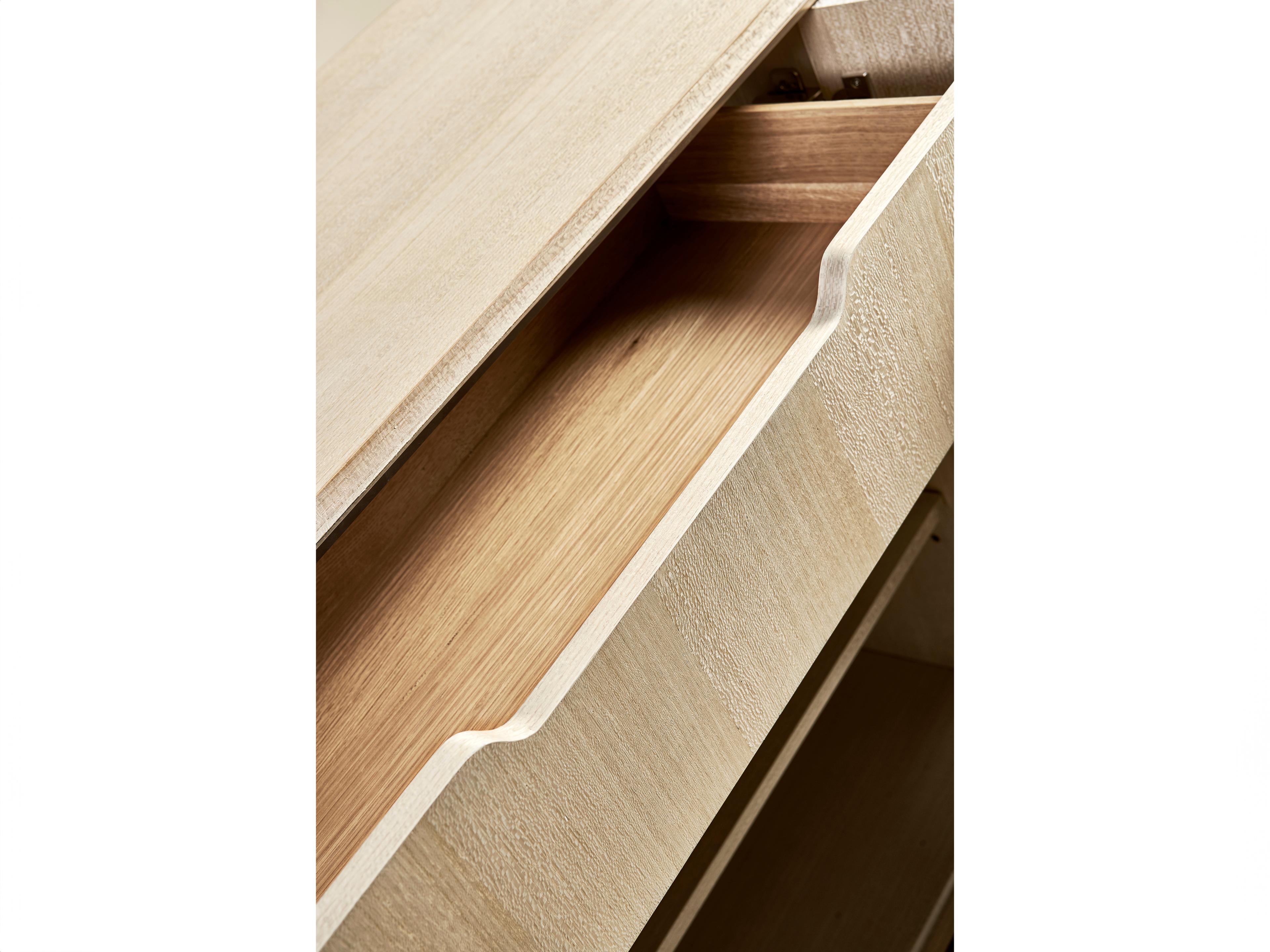 Jonathan Charles Water Rectangular Wood Natural Dyed Koto Credenza Console Table