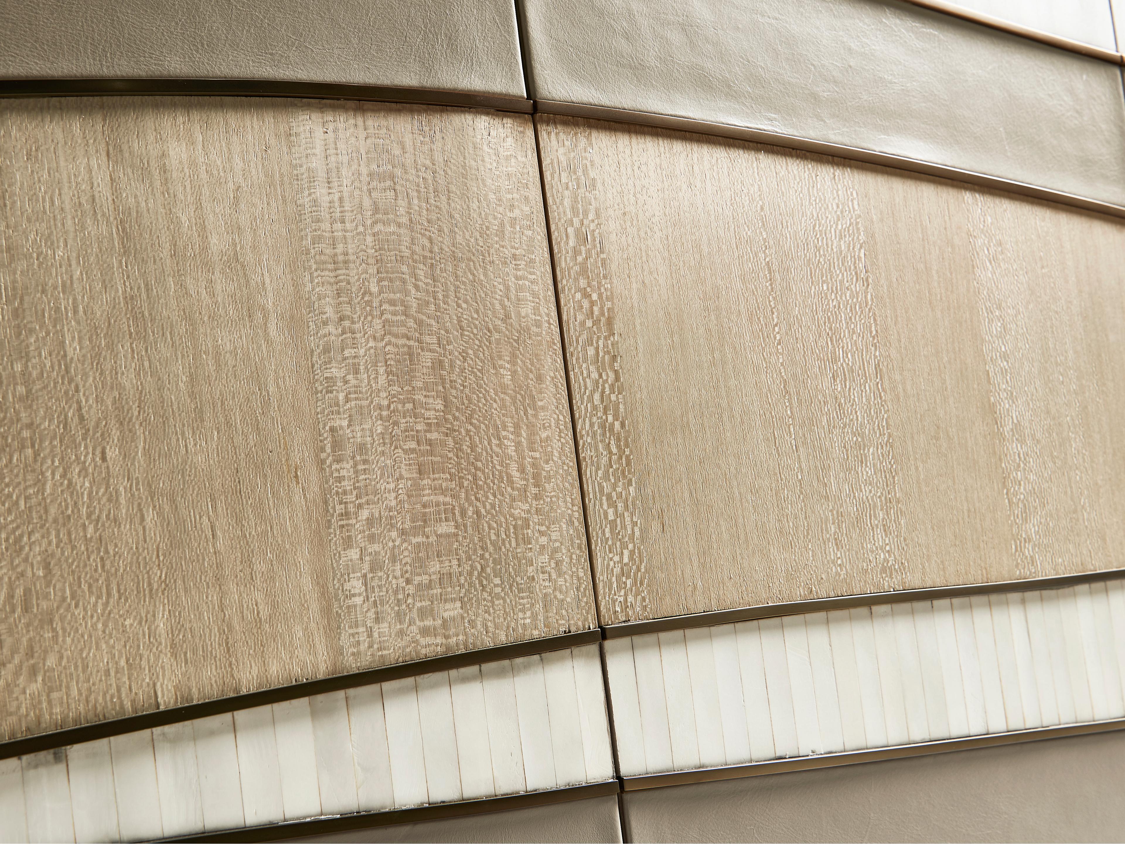 Jonathan Charles Water Rectangular Wood Natural Dyed Koto Credenza Console Table