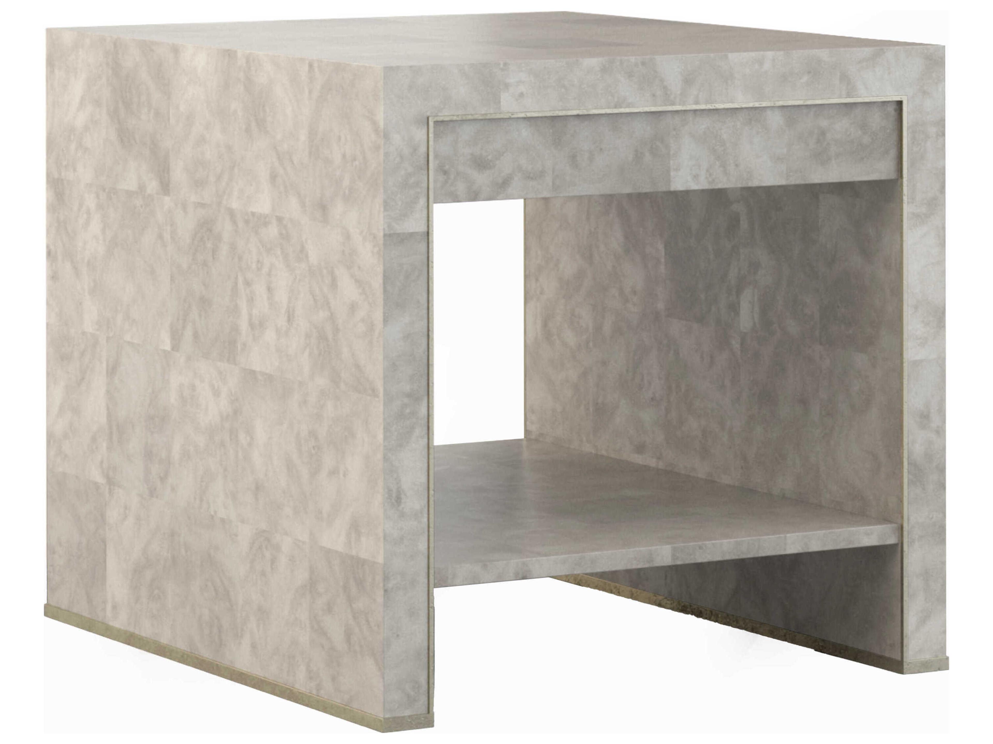 Jonathan Charles Water Rectangular Wood Dyed Madrona Burr End Table