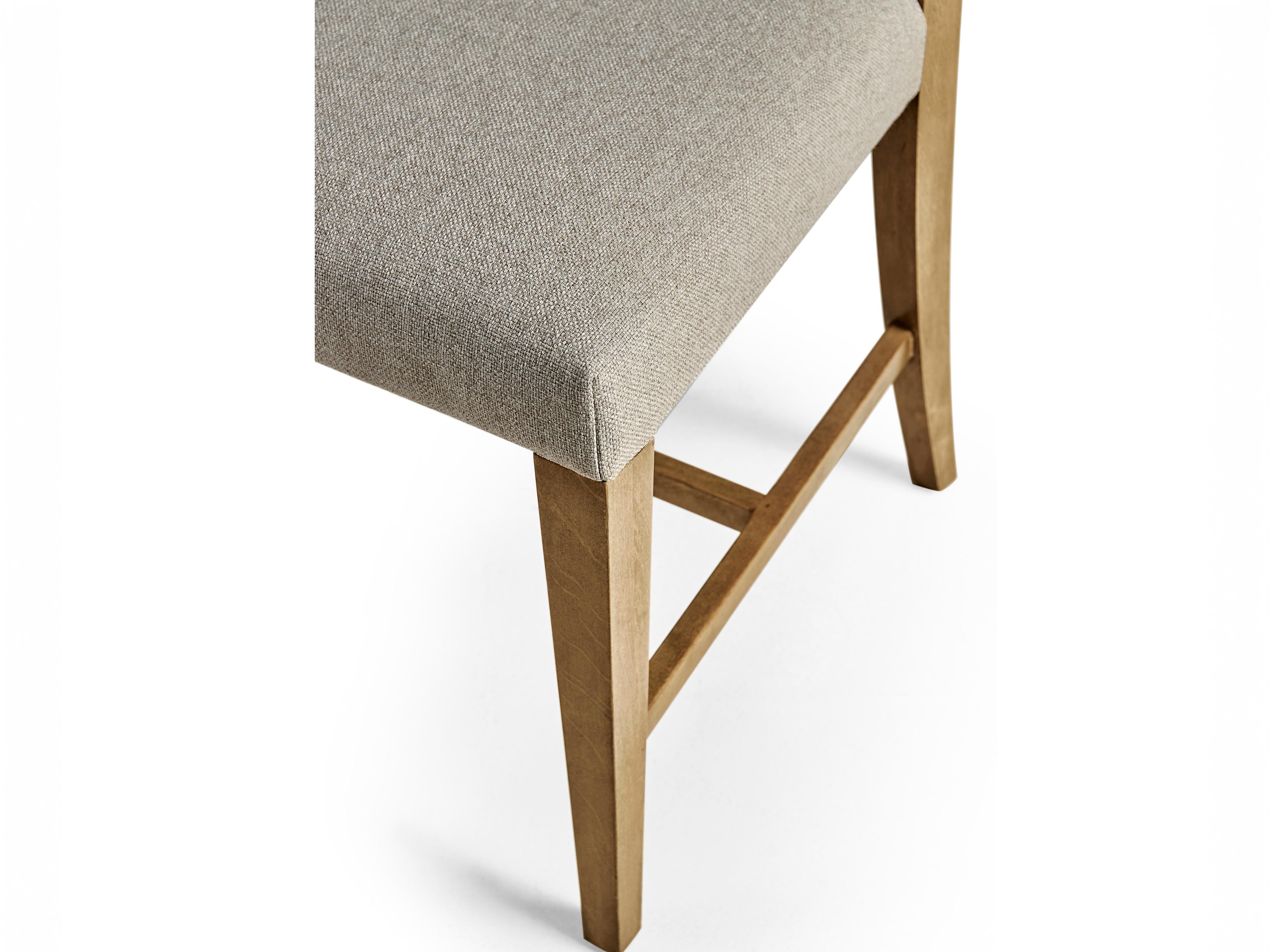 Jonathan Charles Timeless Beech Wood Cherry Upholstered Side Dining Chair