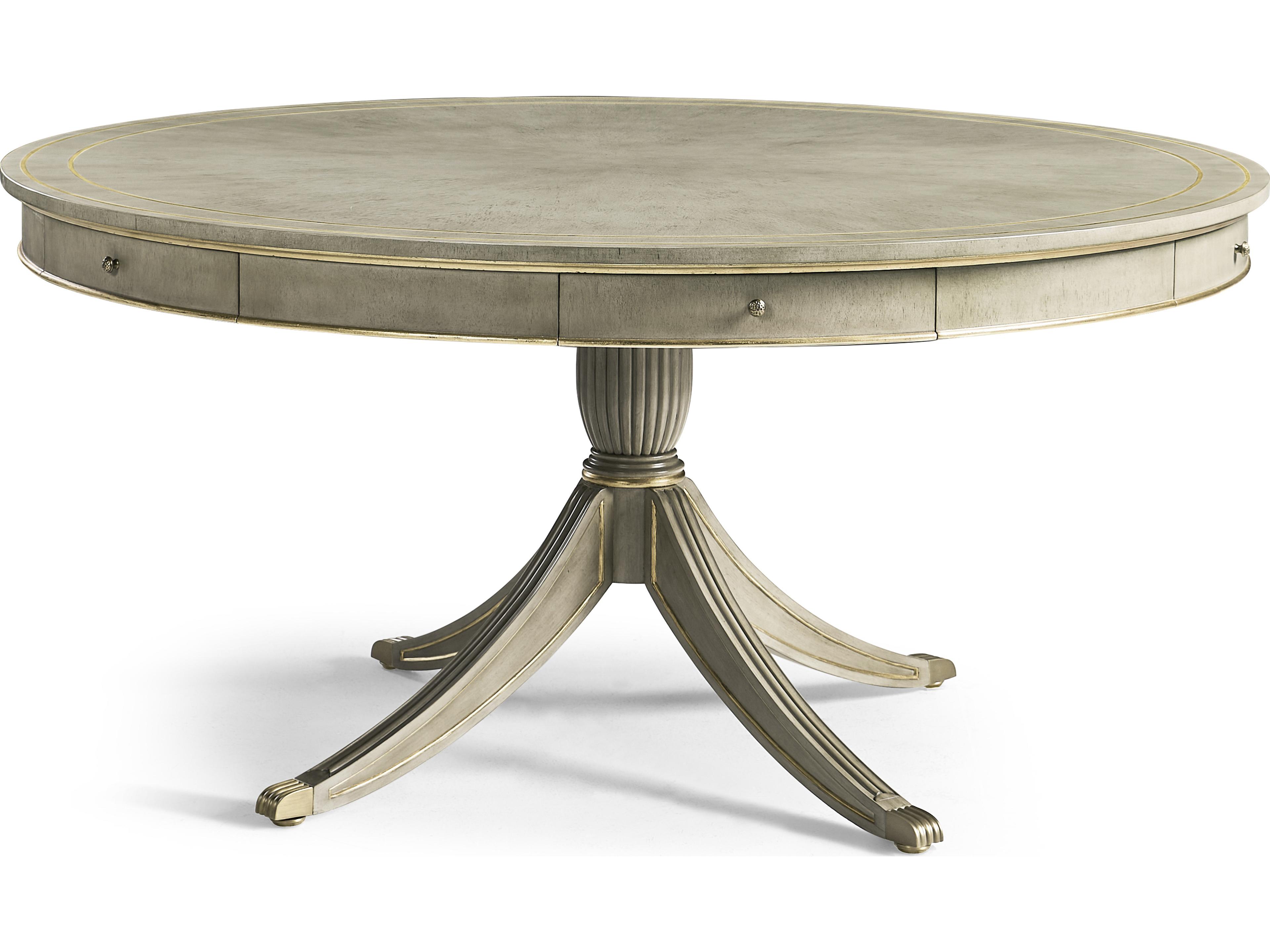 Buckingham Round Wood Grey Dining Table