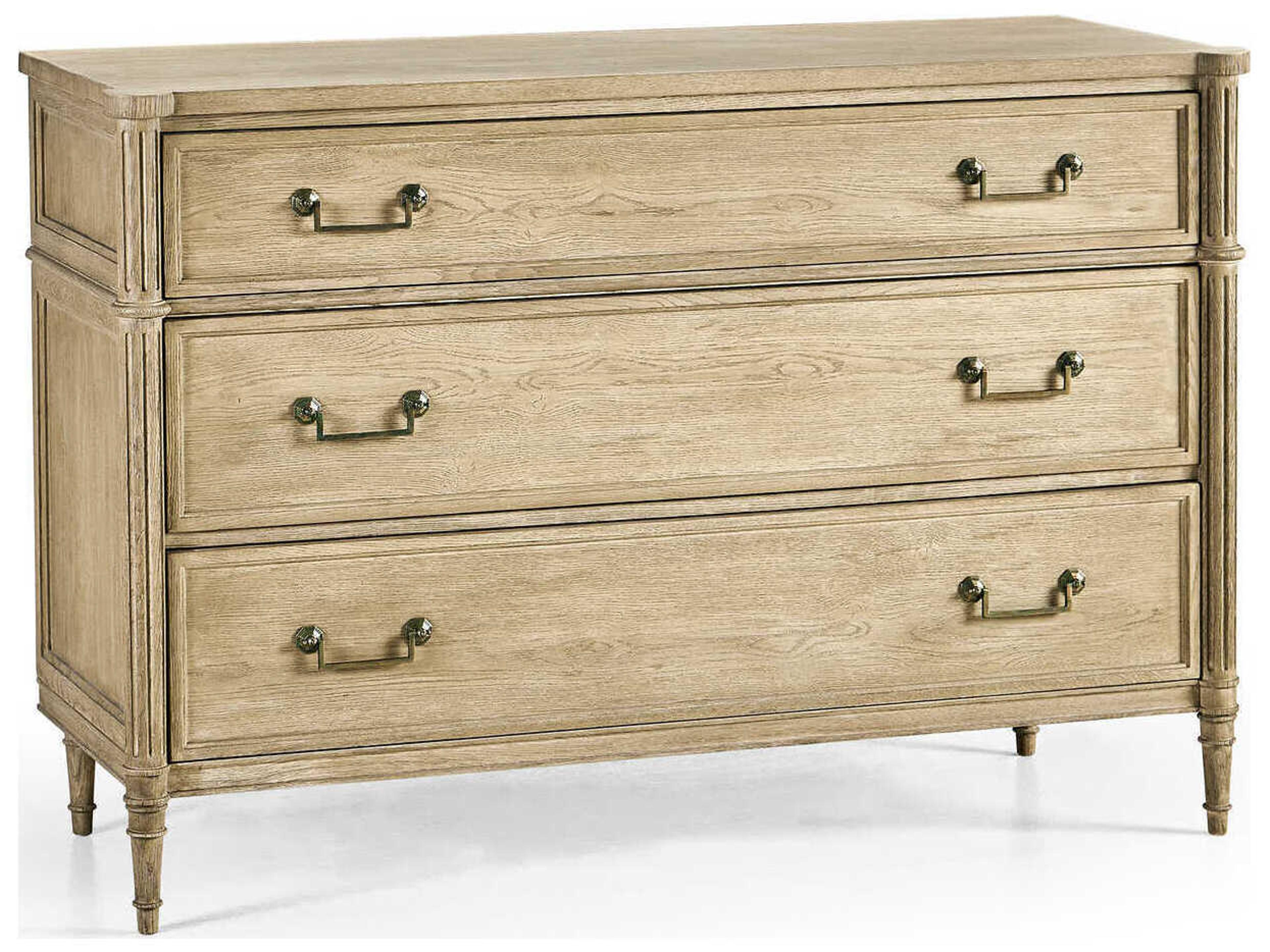 Timeless 3-Drawers Brown Chestnut Wood Dresser