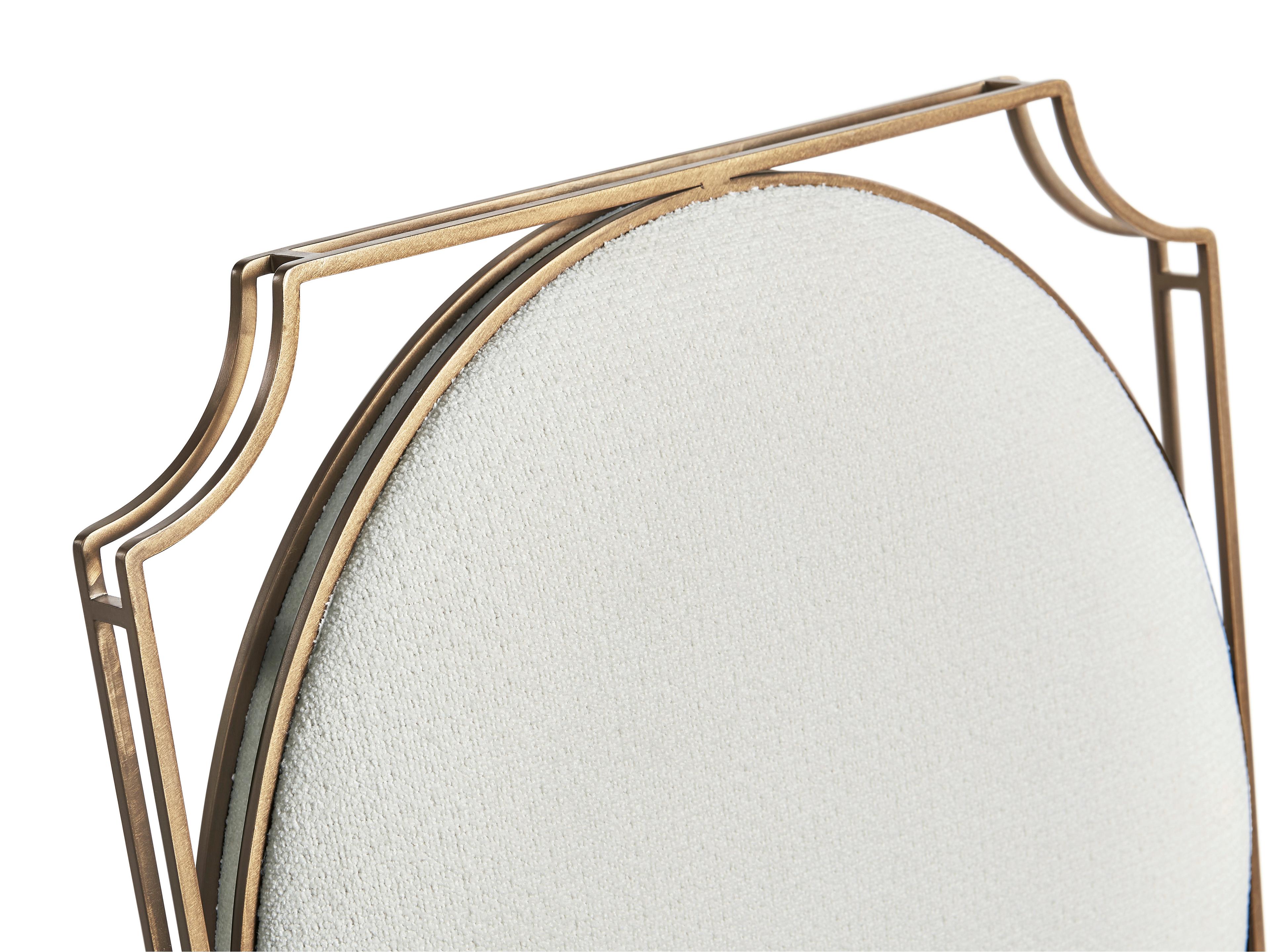 Jonathan Charles Jc Modern Bronze Upholstered Armless Dining Chair