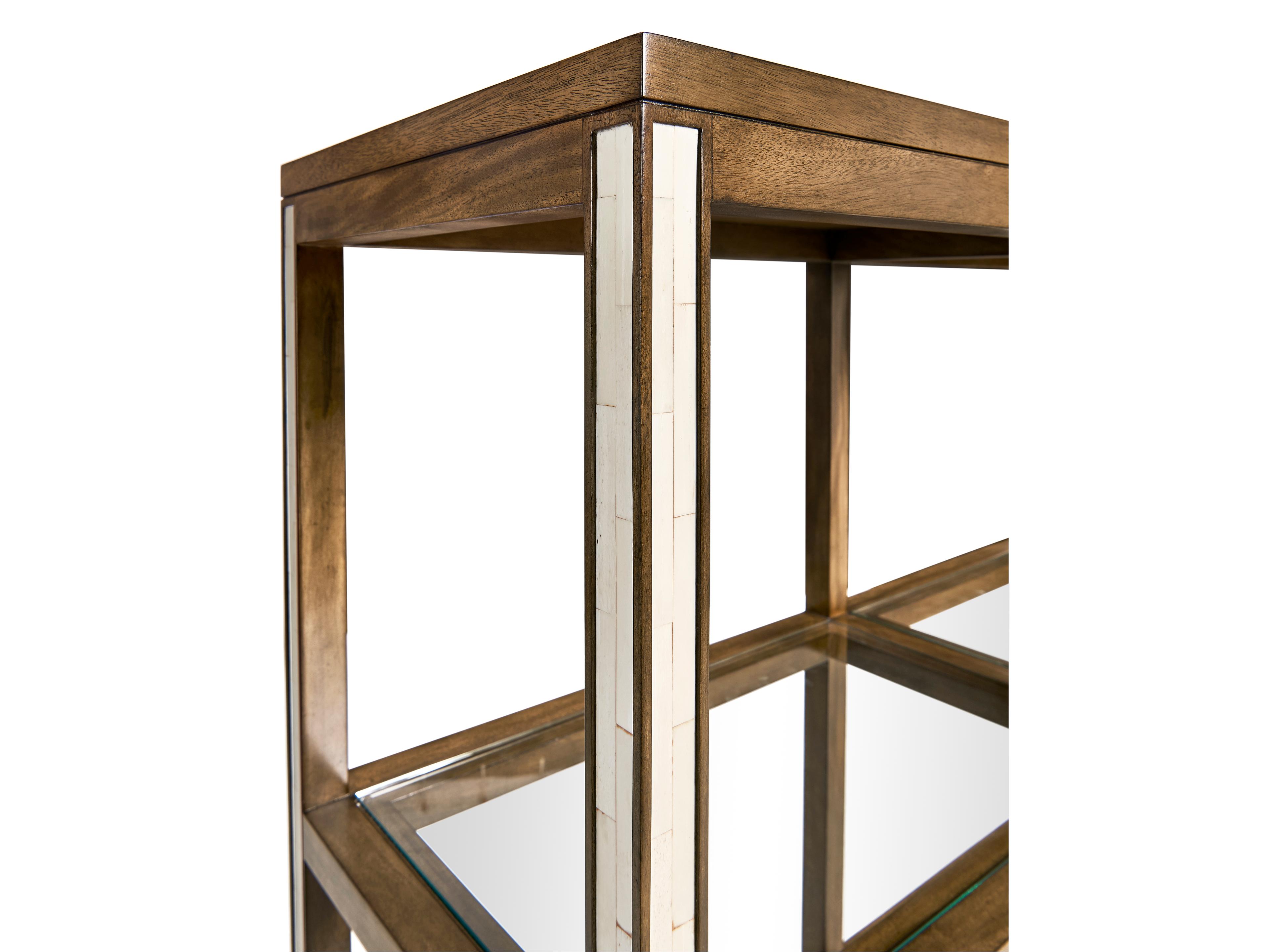 Jonathan Charles Jc Modern Rectangular Wood Brown Mahogany Console Table