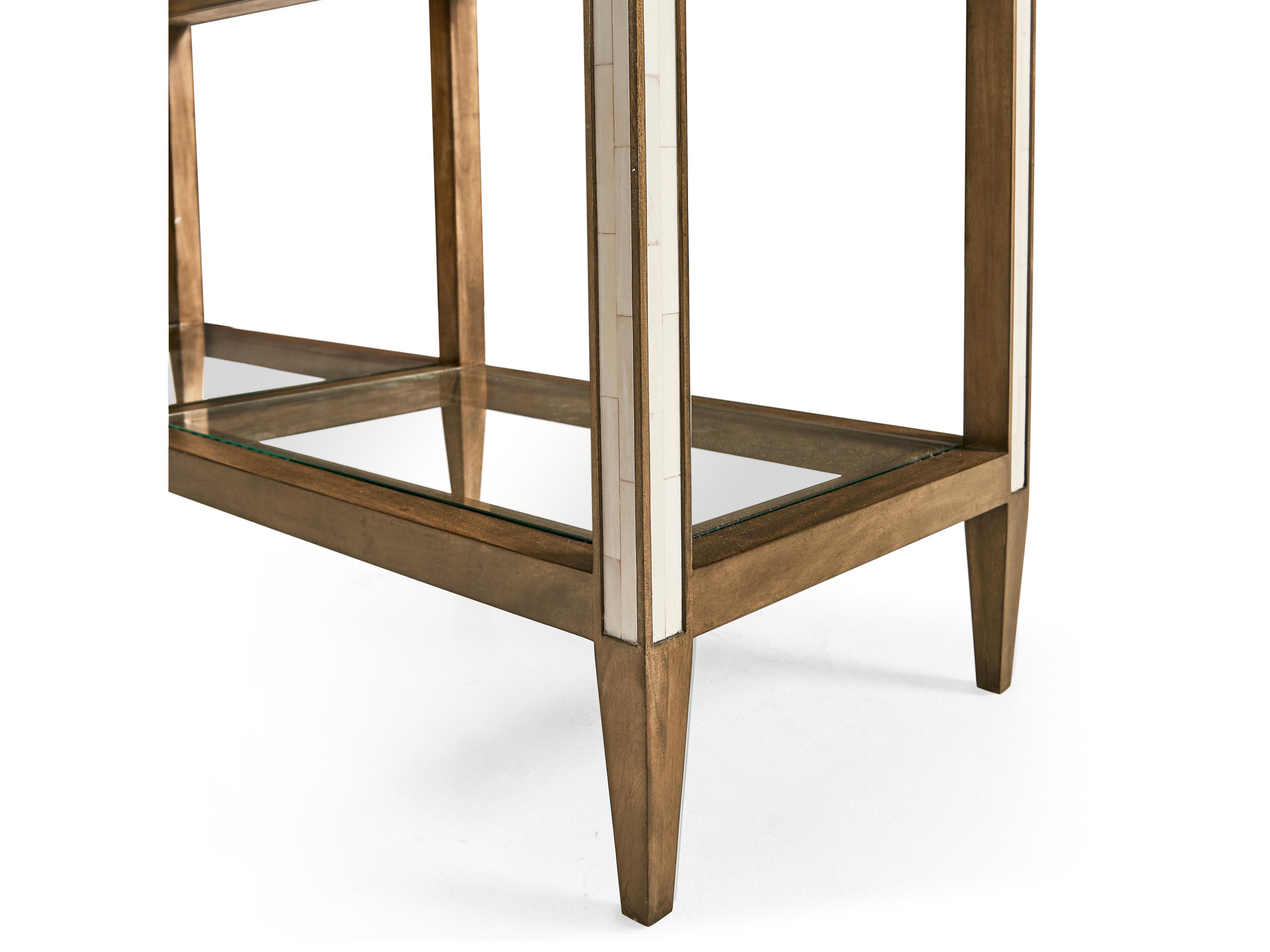 Jonathan Charles Jc Modern Rectangular Wood Brown Mahogany Console Table