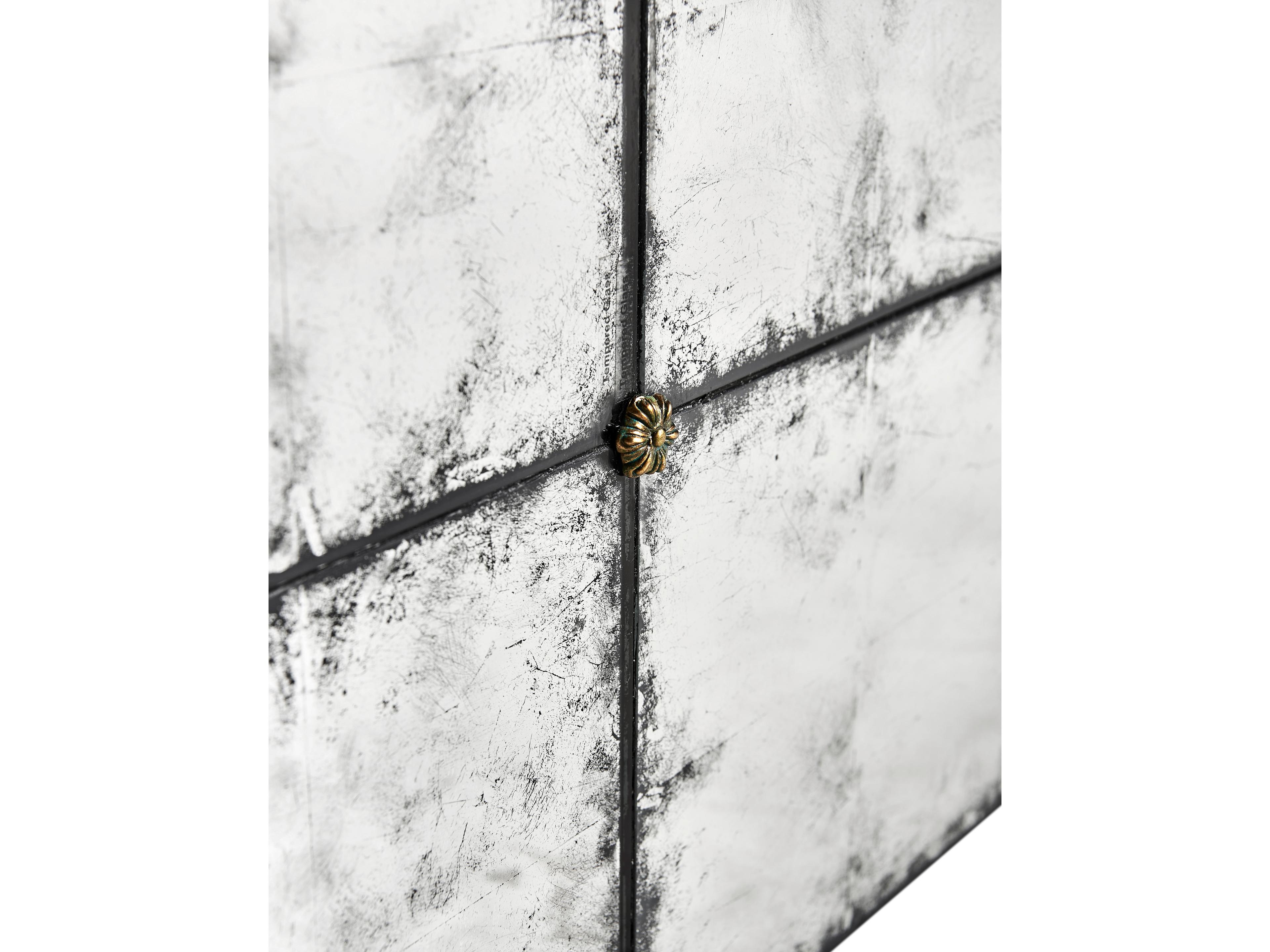 Jonathan Charles Jc Modern Square Mirror Eglomise Glass Coffee Table