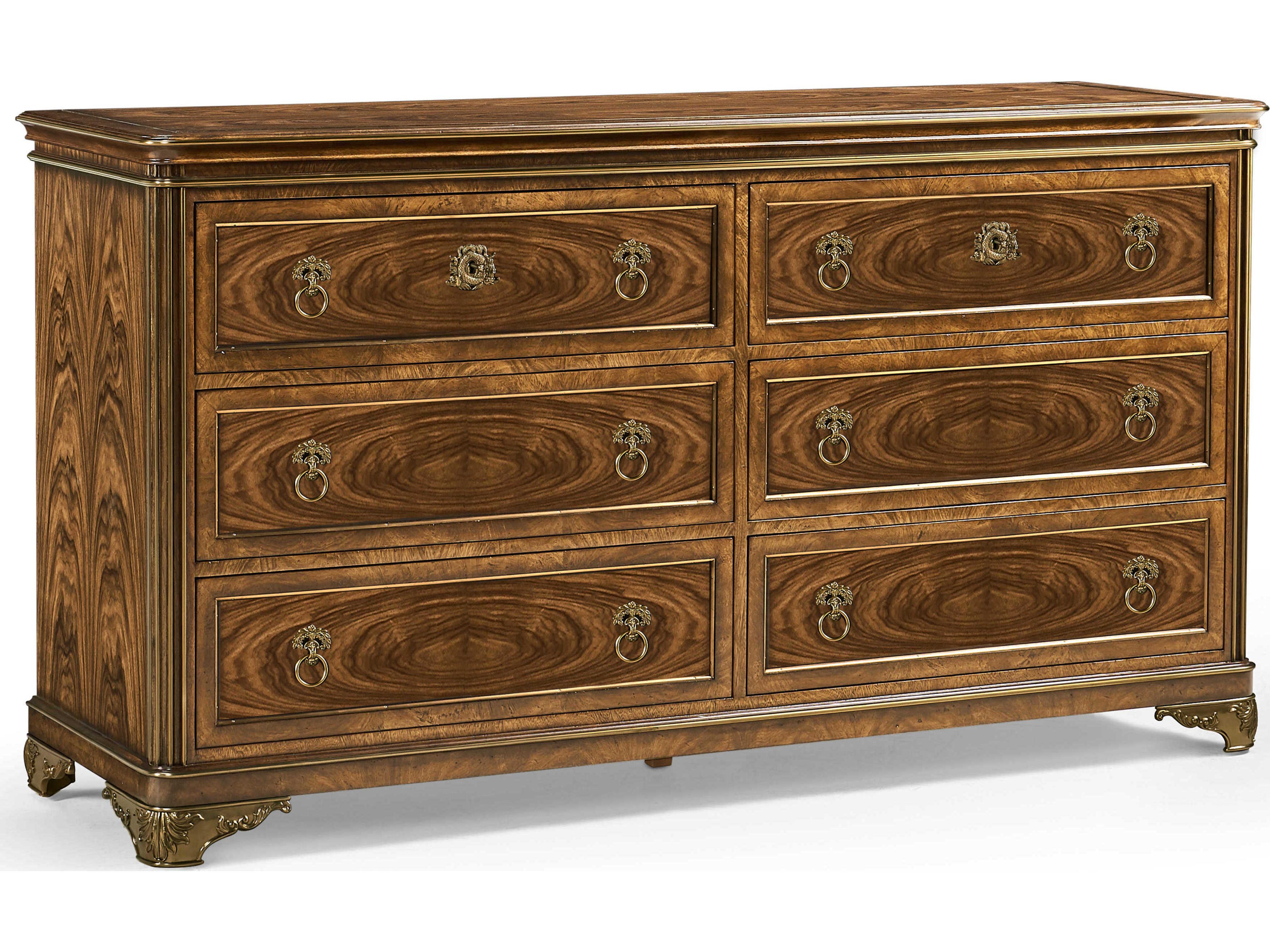 Viceroy 6-Drawers Mahogany Wood Double Dresser