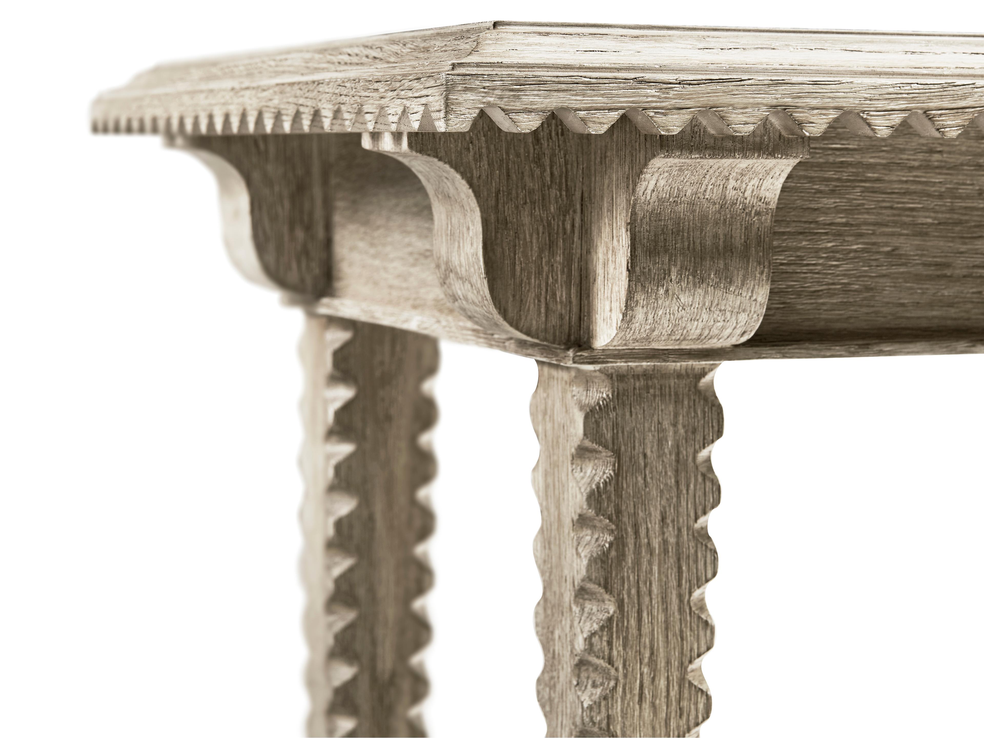 Jonathan Charles William Yeoward Rectangular Wood Greyed Oak End Table