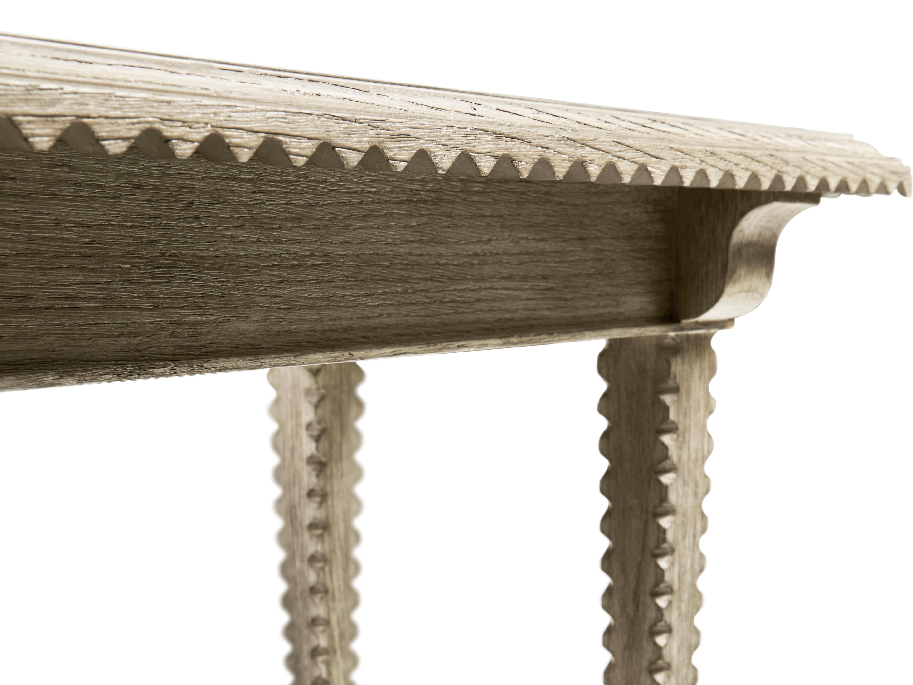 Jonathan Charles William Yeoward Rectangular Wood Greyed Oak End Table