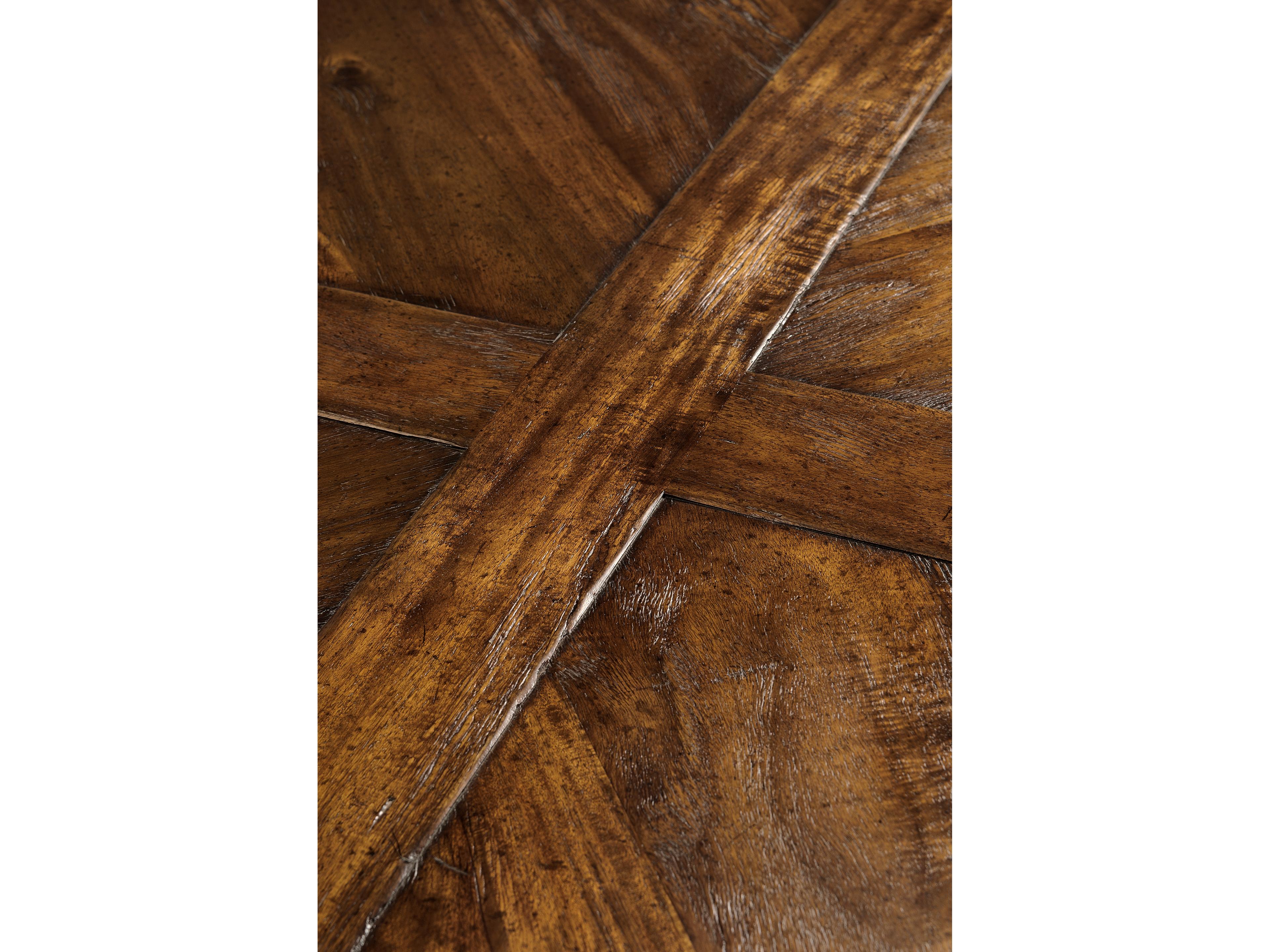 Jonathan Charles Jc Casual Accents Country Walnut Round Wood Dining Table