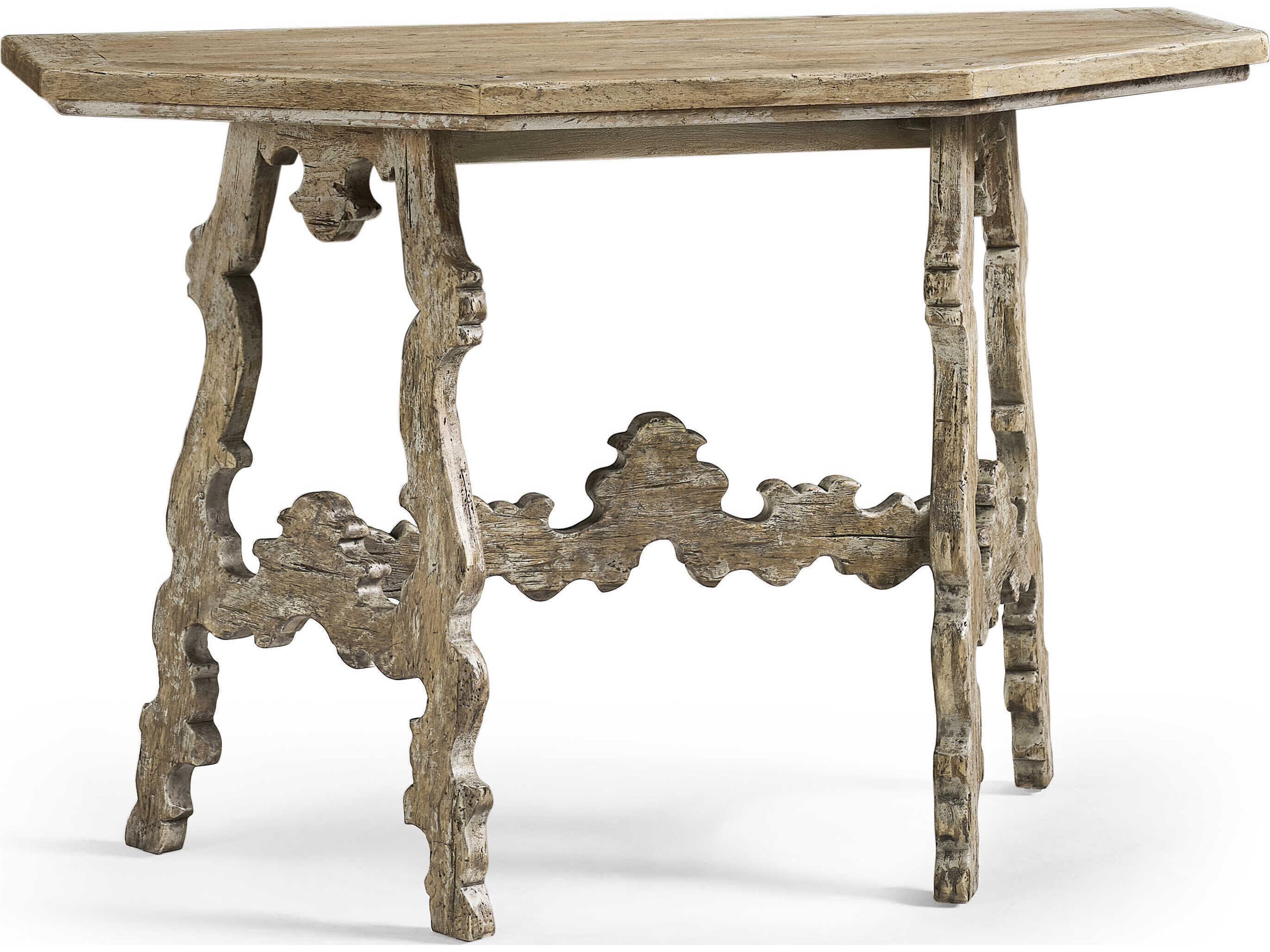 Caldera Wood Light Spain Painted Walnut Console Table