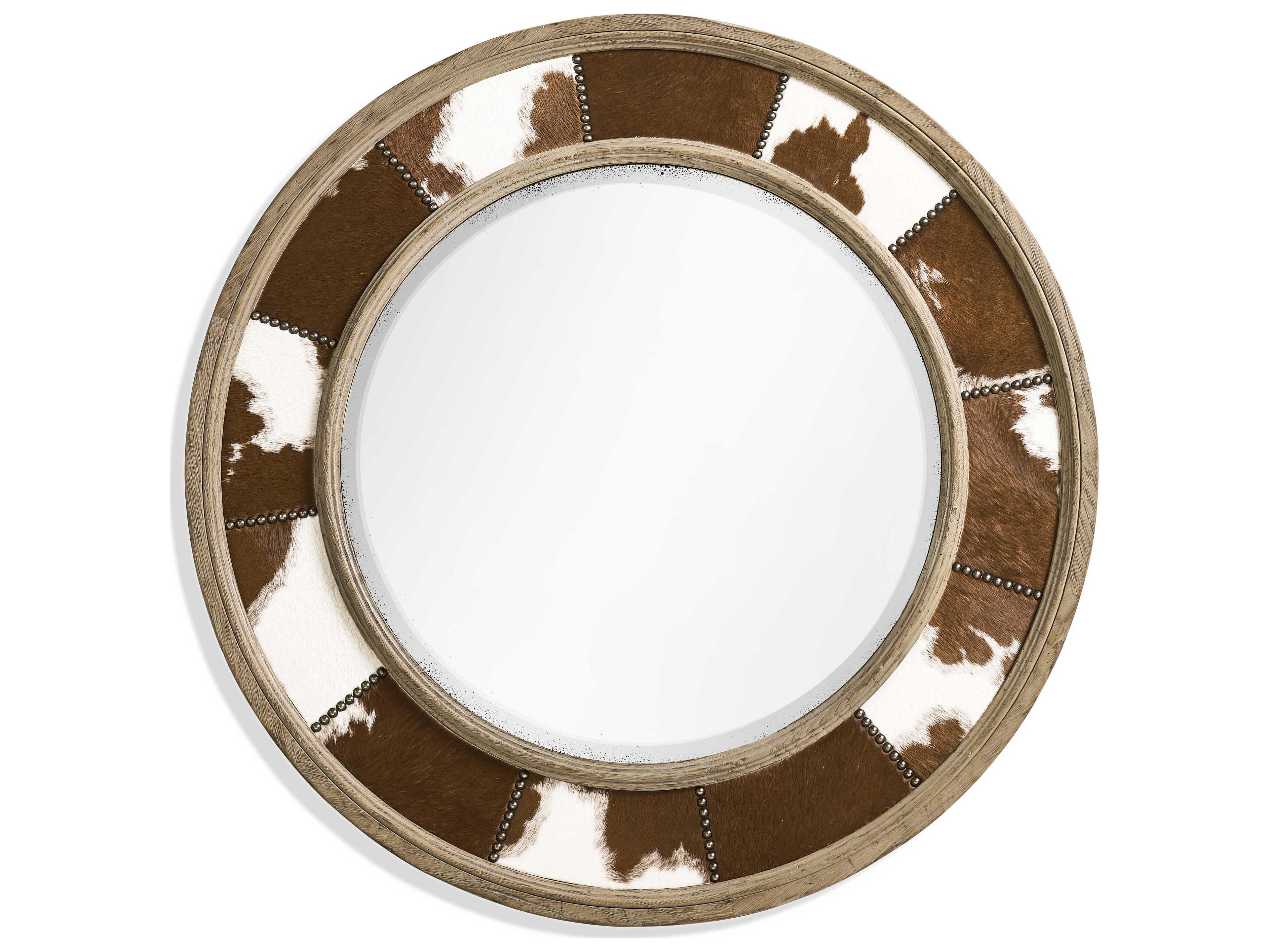 Sagehill Timberon Grey Oak Wall Mirror Round