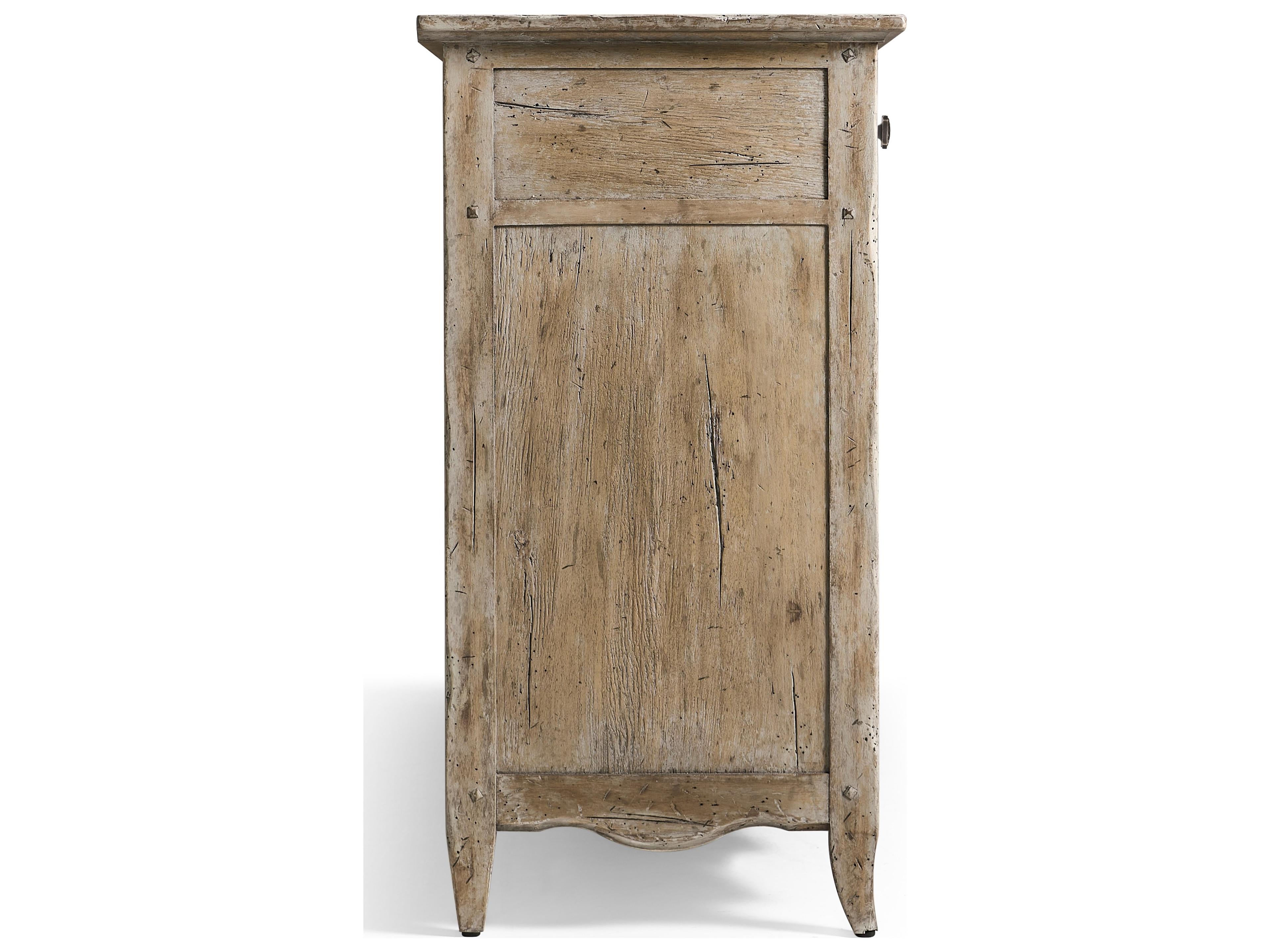 Jonathan Charles Caldera 76" Acacia Wood Light Spain Painted Walnut Sideboard