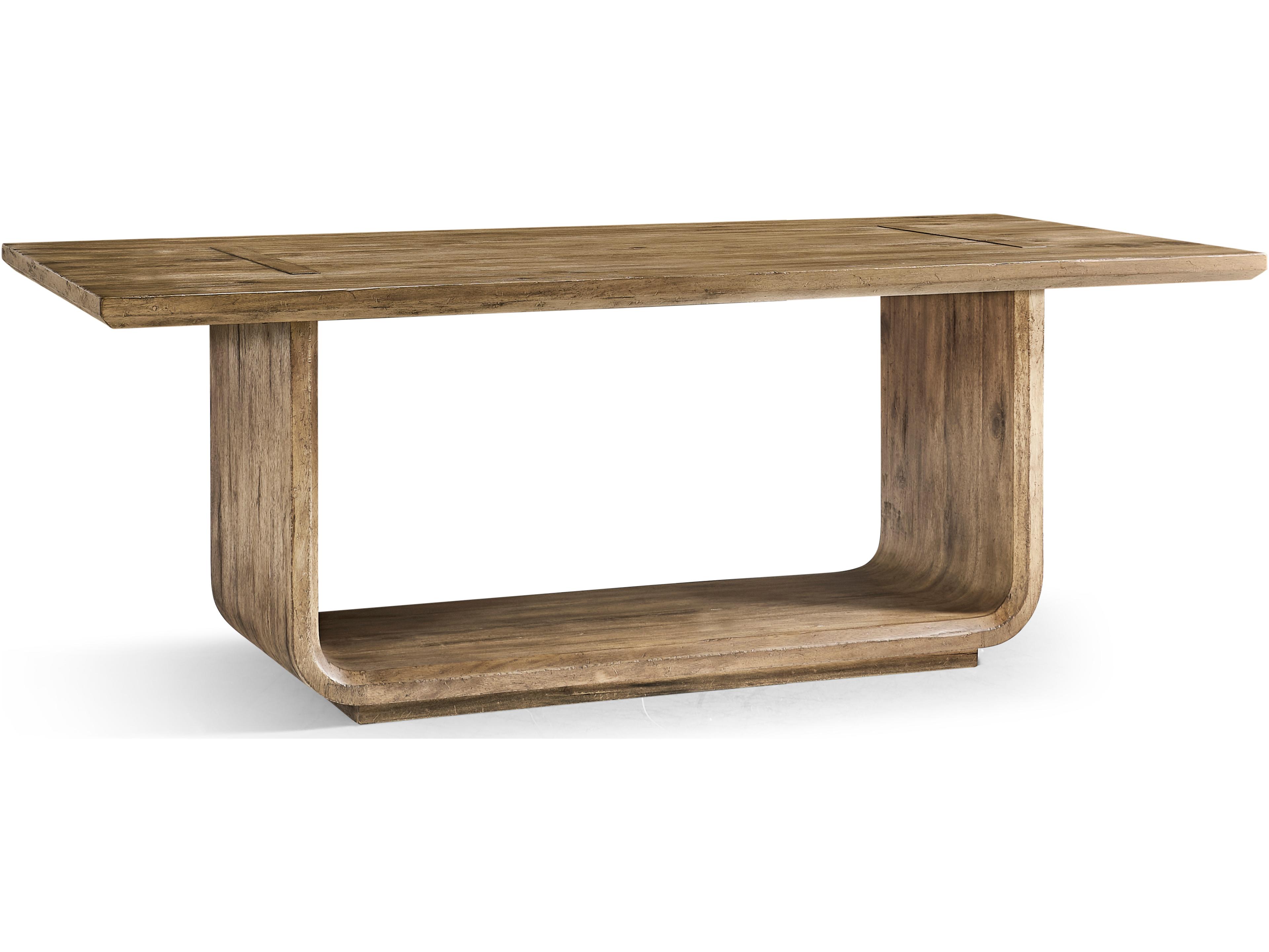Stone Ridge Rectangular Wood Tully Light Acacia Dining Table
