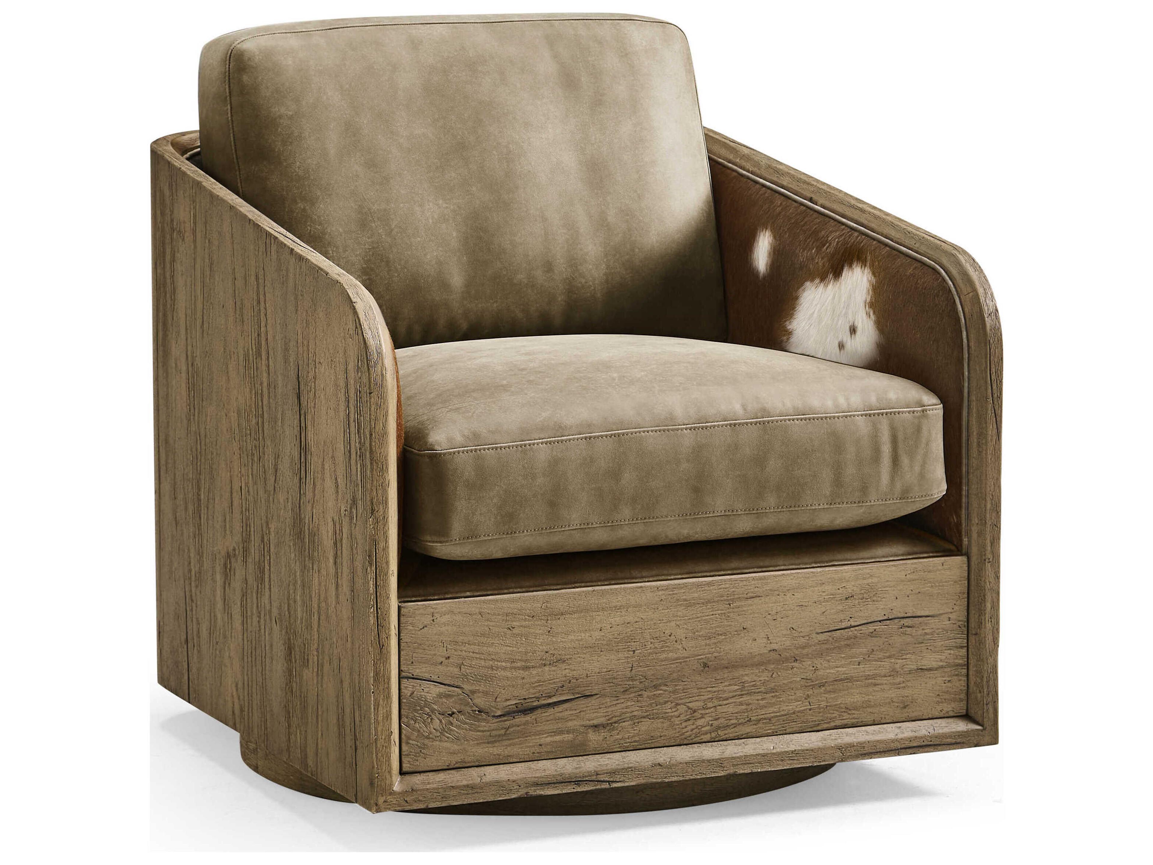 Stone Ridge Brown Leather Accent Chair