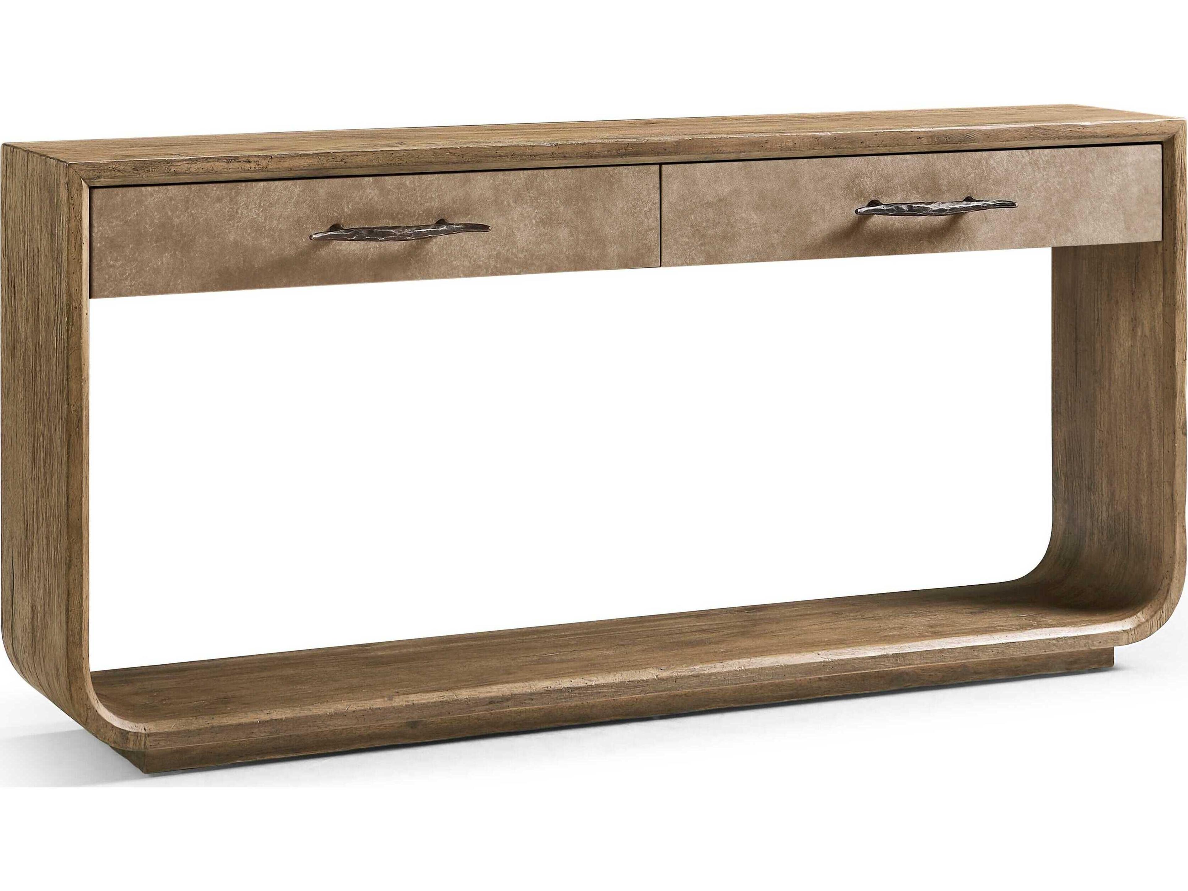 Stone Ridge Rectangular Wood Tully Light Acacia Console Table