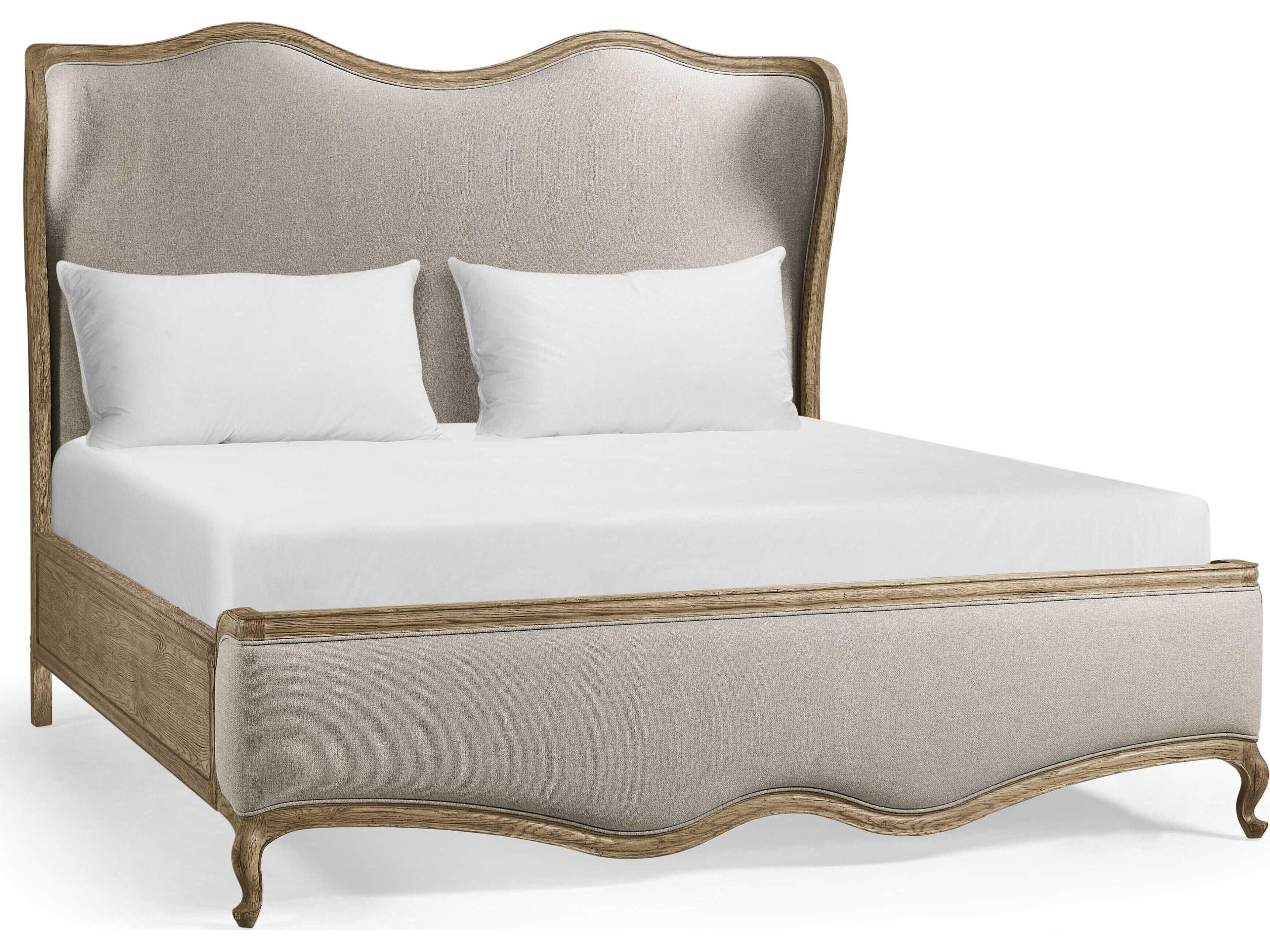 Echo Canyon Faded Oak Wood King Panel Bed