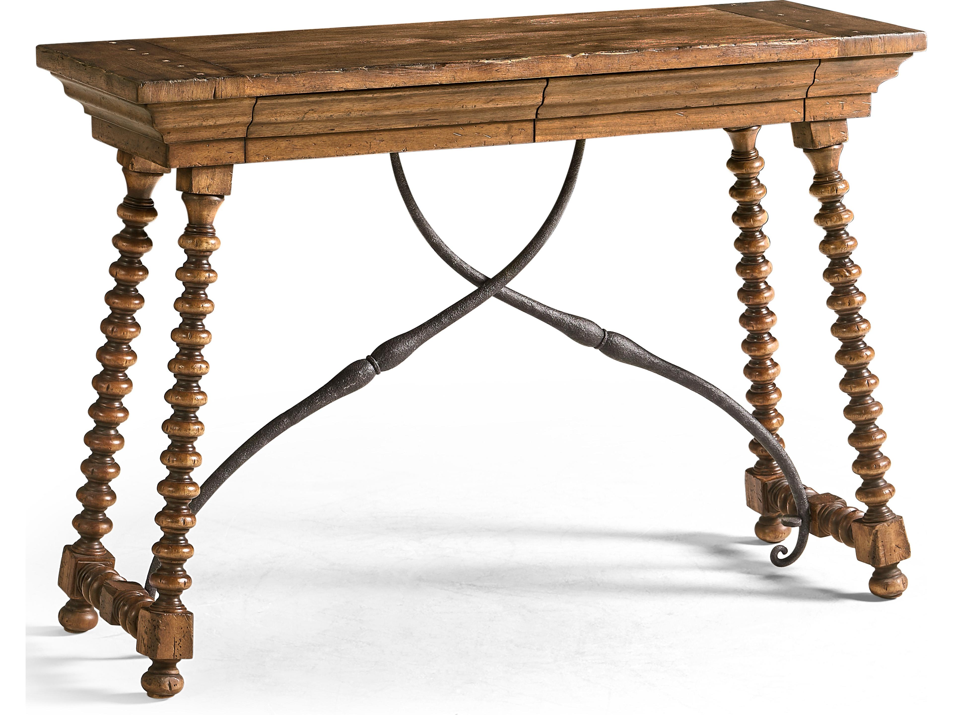 Tamarisk Rectangular Wood Spain Walnut Console Table