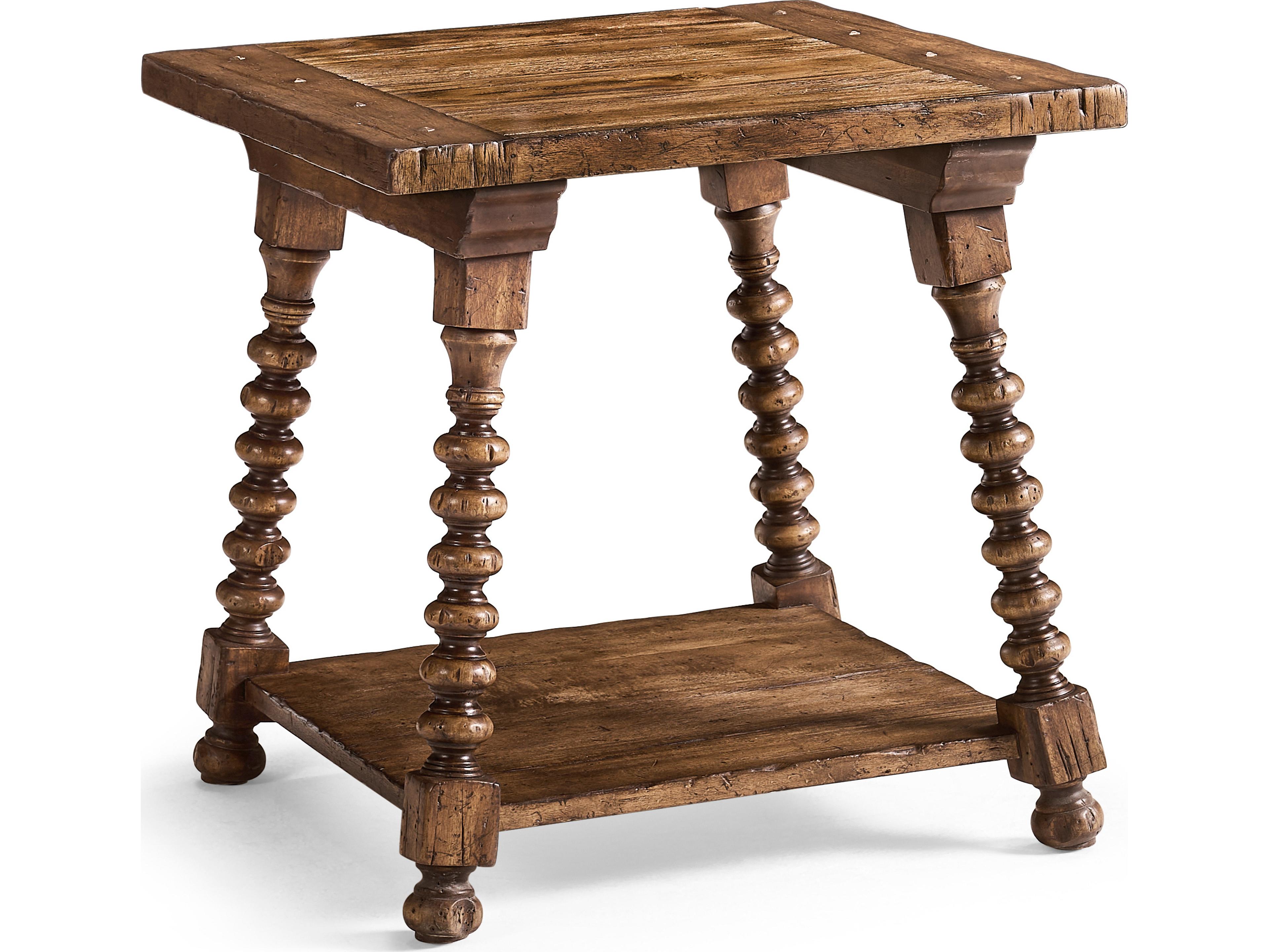 Tamarisk Square Wood Spain Walnut End Table