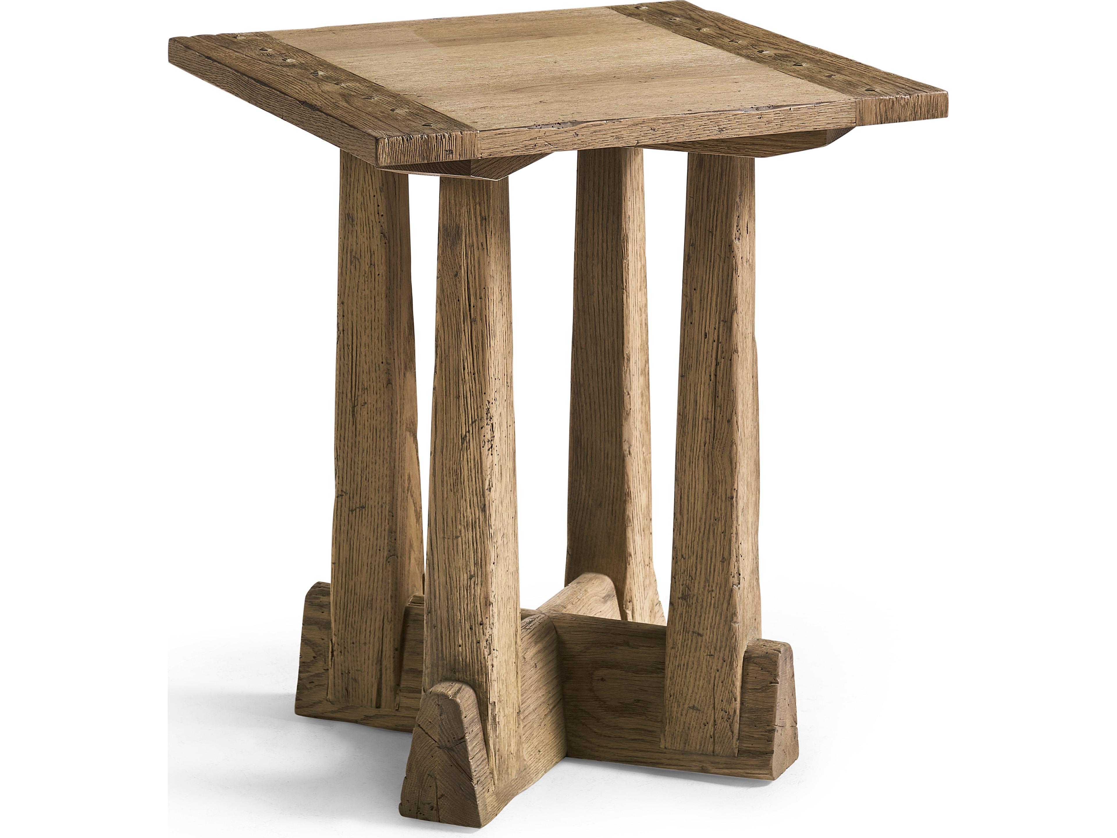 Echo Canyon Square Wood Faded Oak End Table