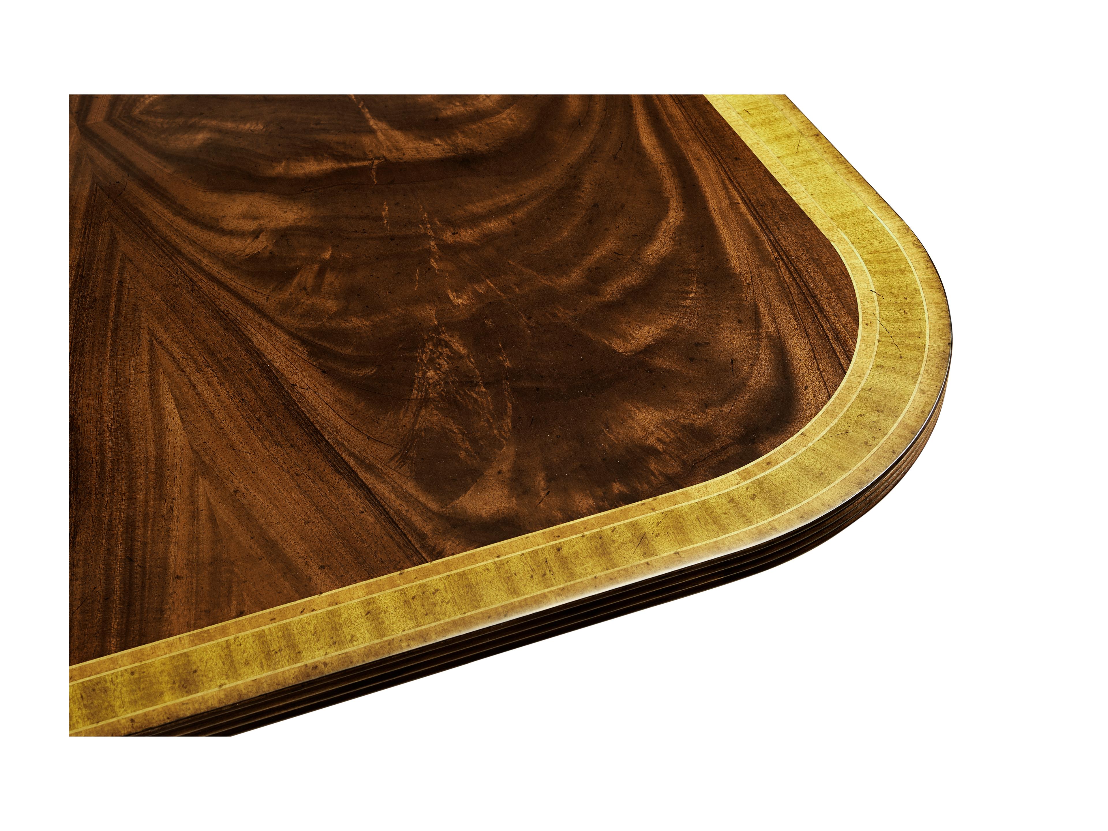 Jonathan Charles Buckingham Rectangular Wood Antique Mahogany Dining Table