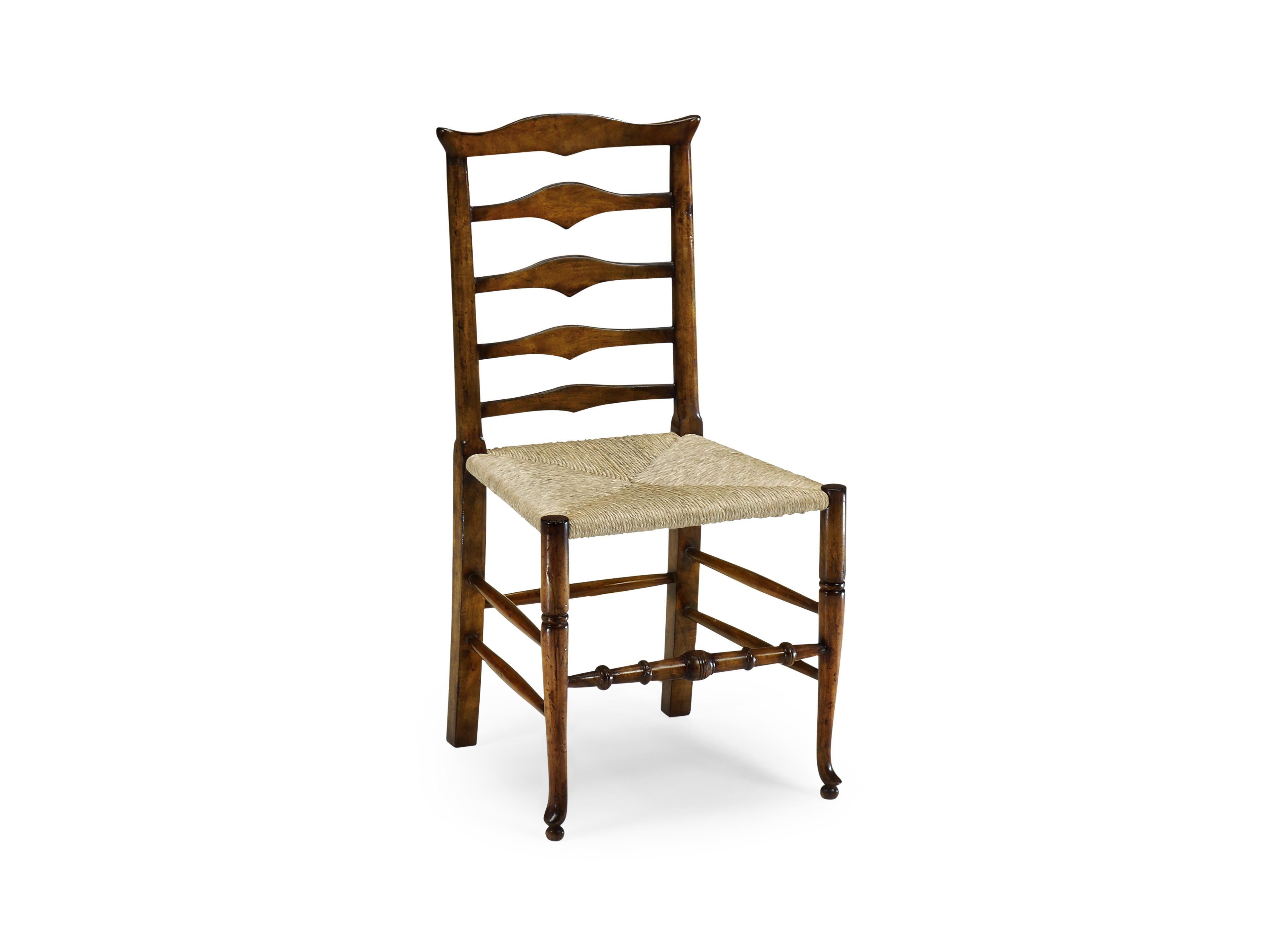 Jonathan Charles Country Farmhouse Acacia Wood Brown Side Dining Chair