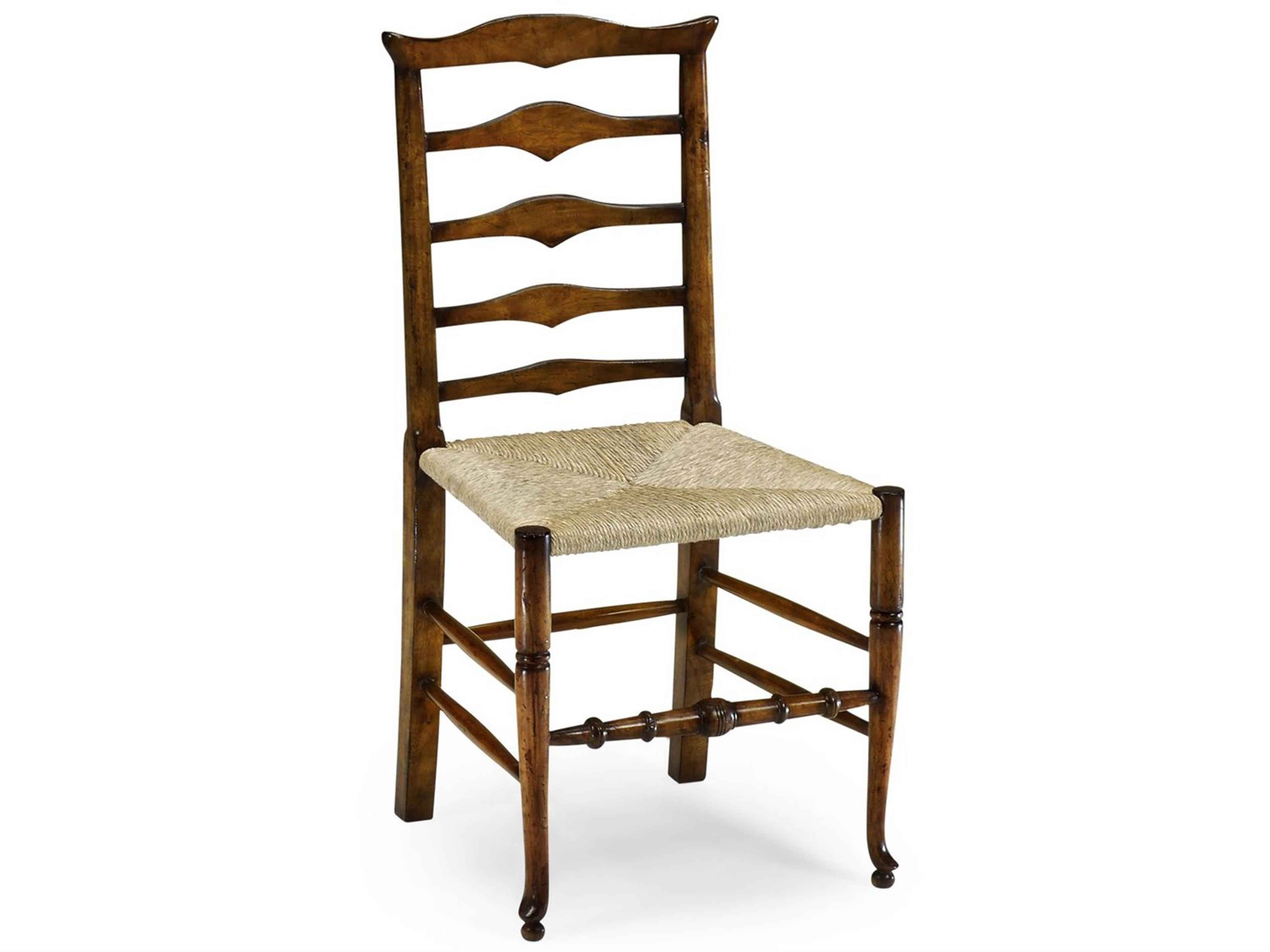 Country Farmhouse Acacia Wood Brown Side Dining Chair