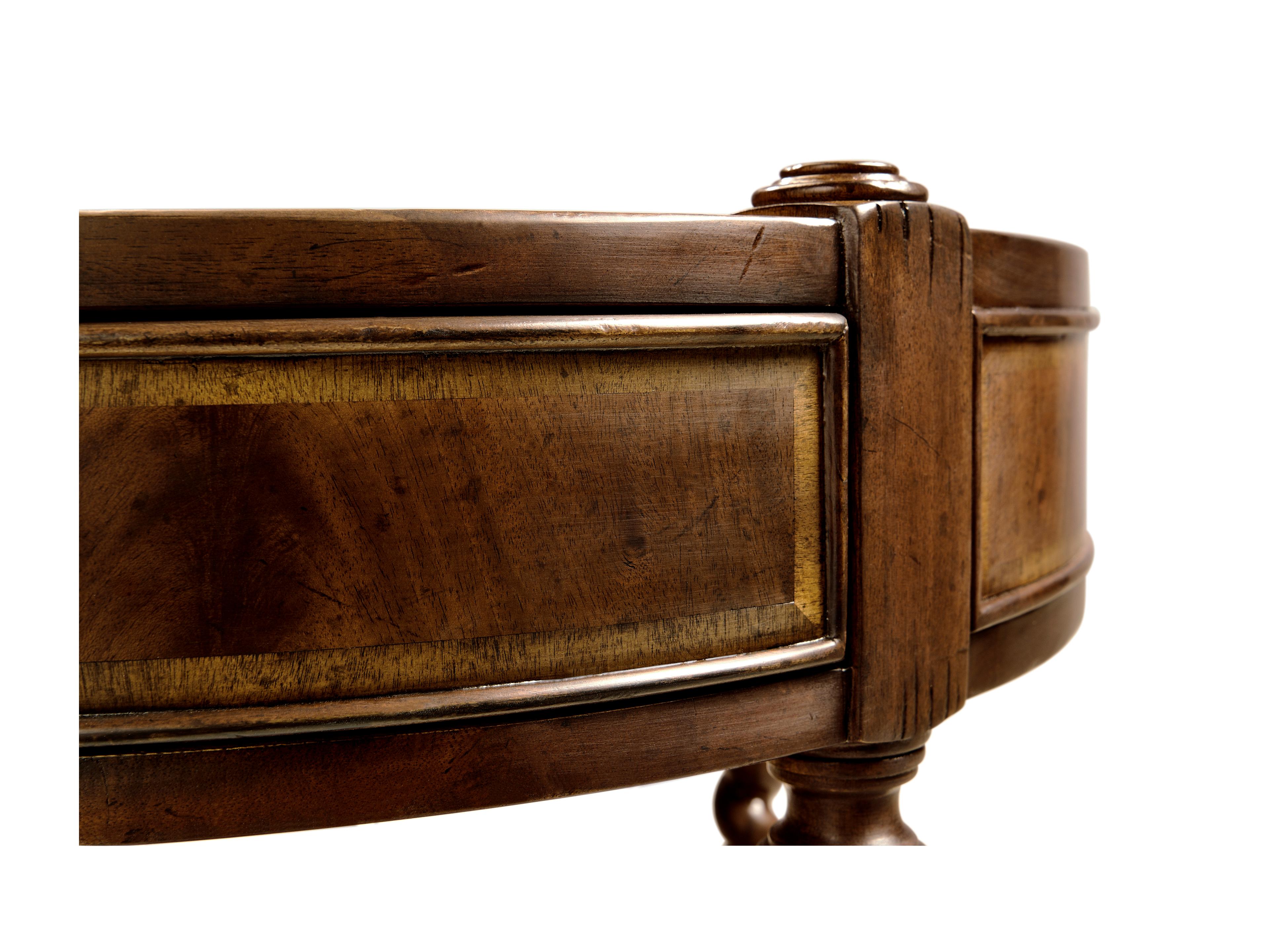 Jonathan Charles Jc Traditional Round Wood Antique Mahogany End Table