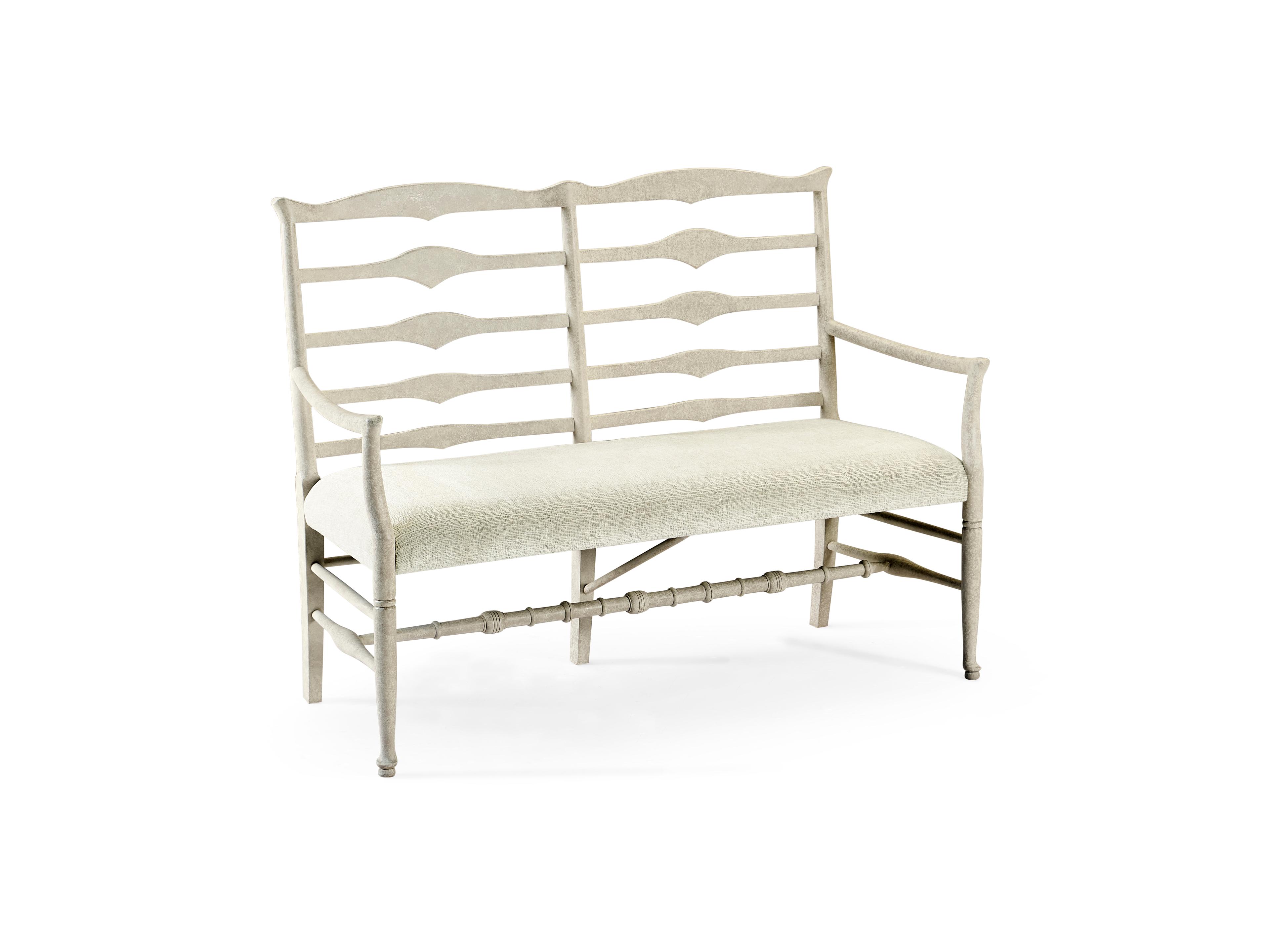 Jc Casual Fabric Whitewash Driftwood Coffee Table