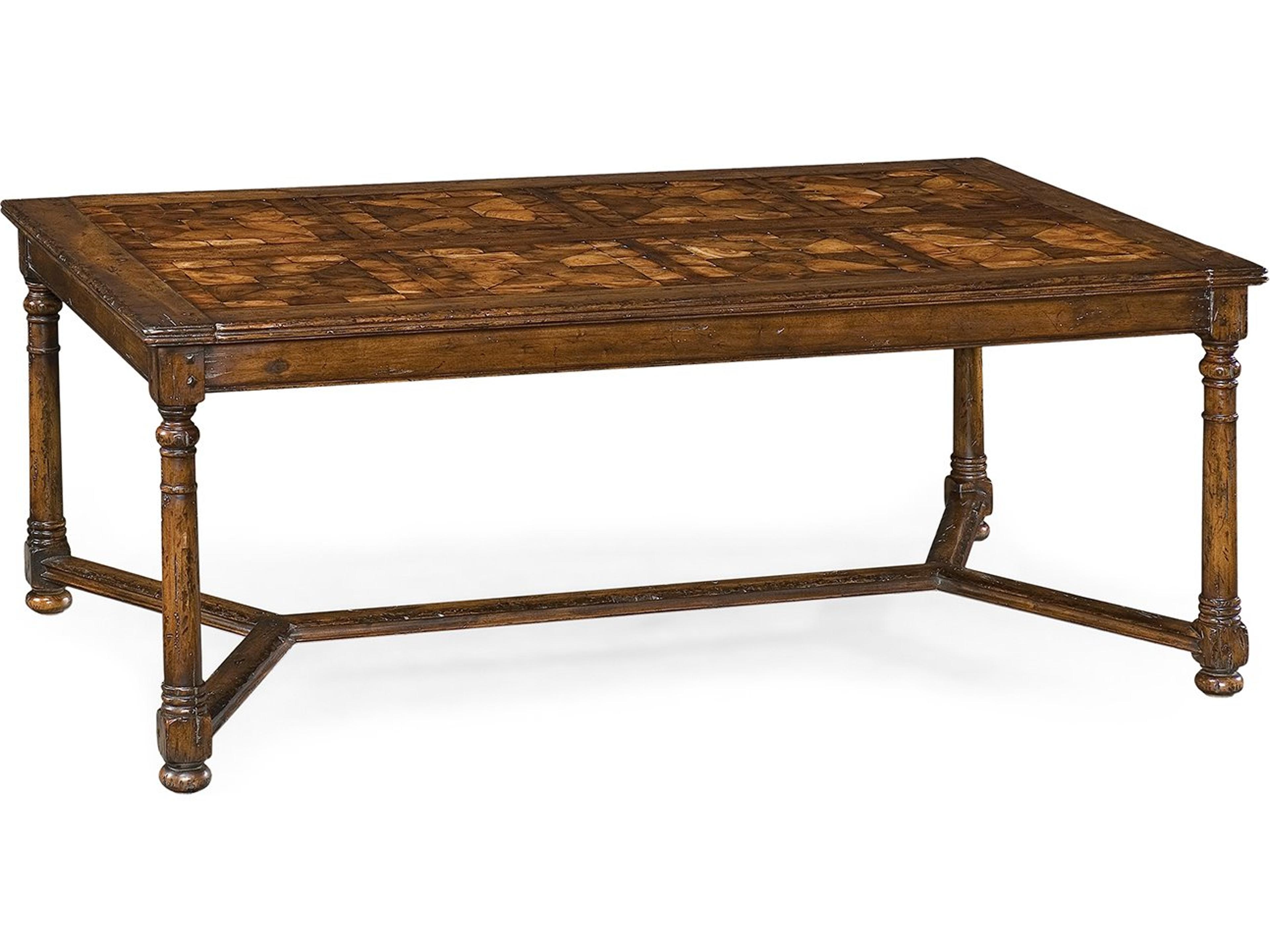 Jc Casual Rectangular Wood Country Oyster Coffee Table