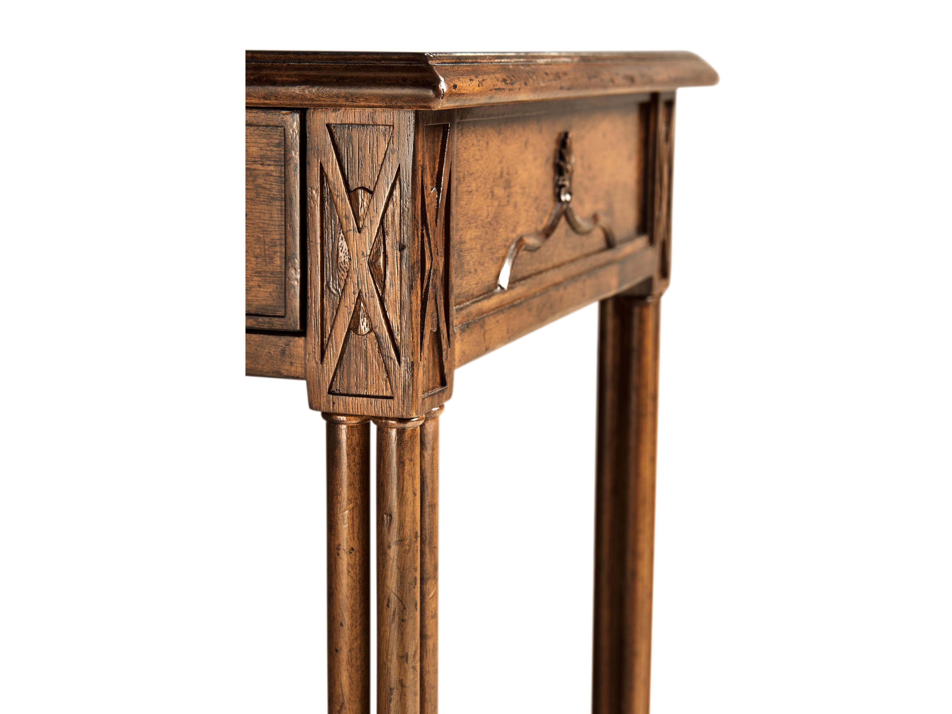 Jonathan Charles Tribeca Rectangular Wood Dark American Crotch Walnut End Table
