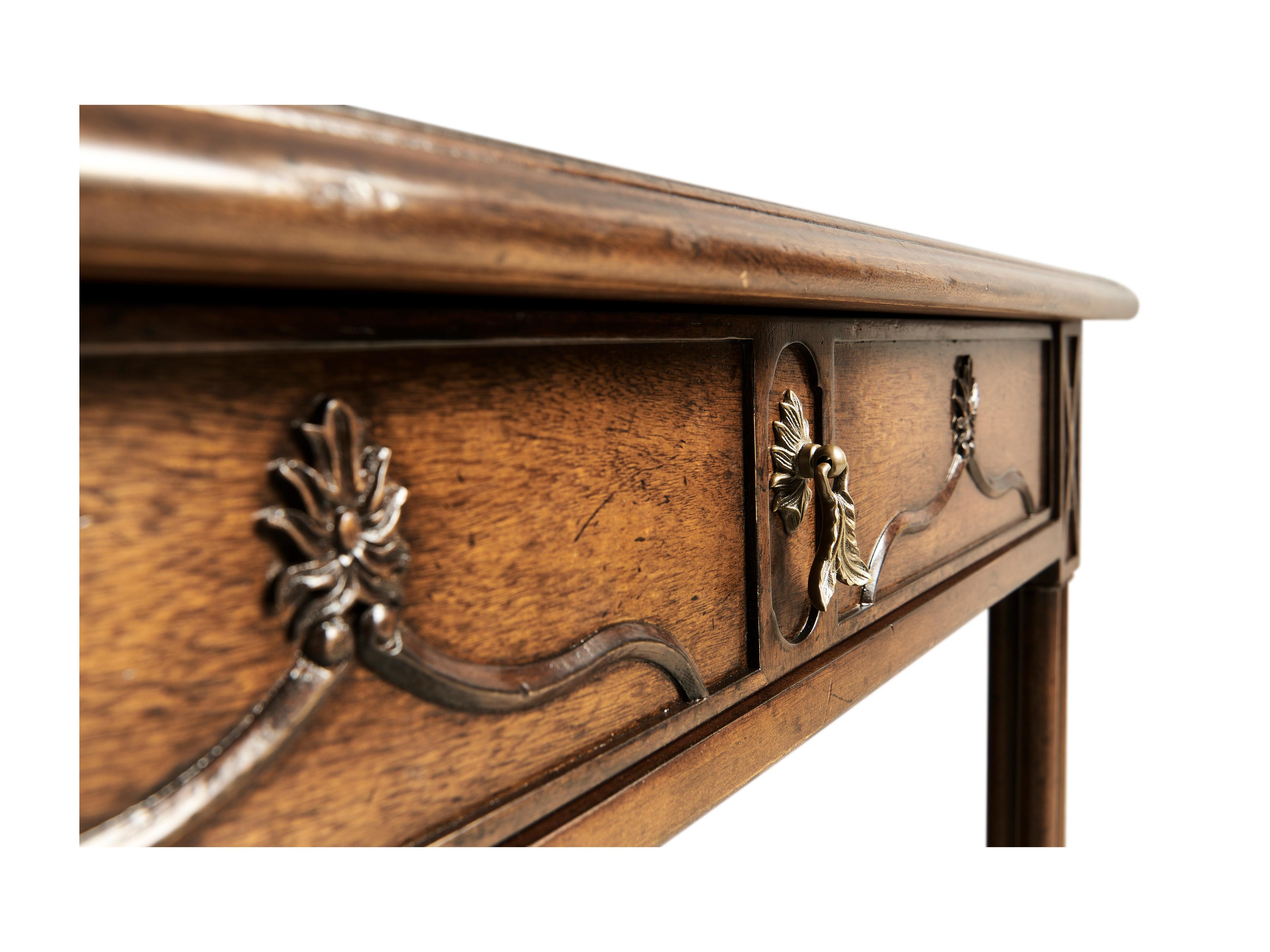 Jonathan Charles Tribeca Rectangular Wood Dark American Crotch Walnut End Table