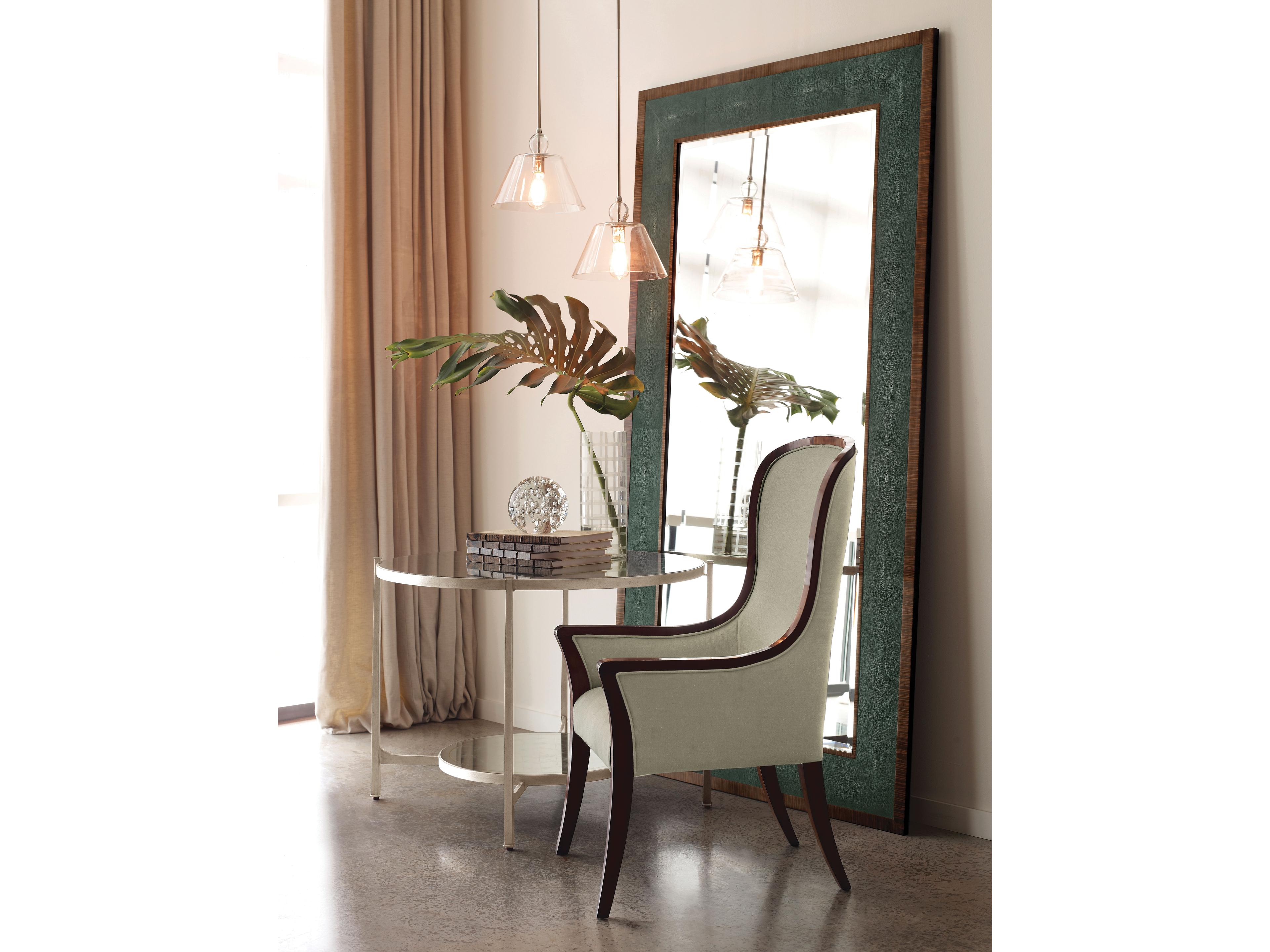 Jonathan Charles Jc Modern Round Glass Gilded Iron Dining Table