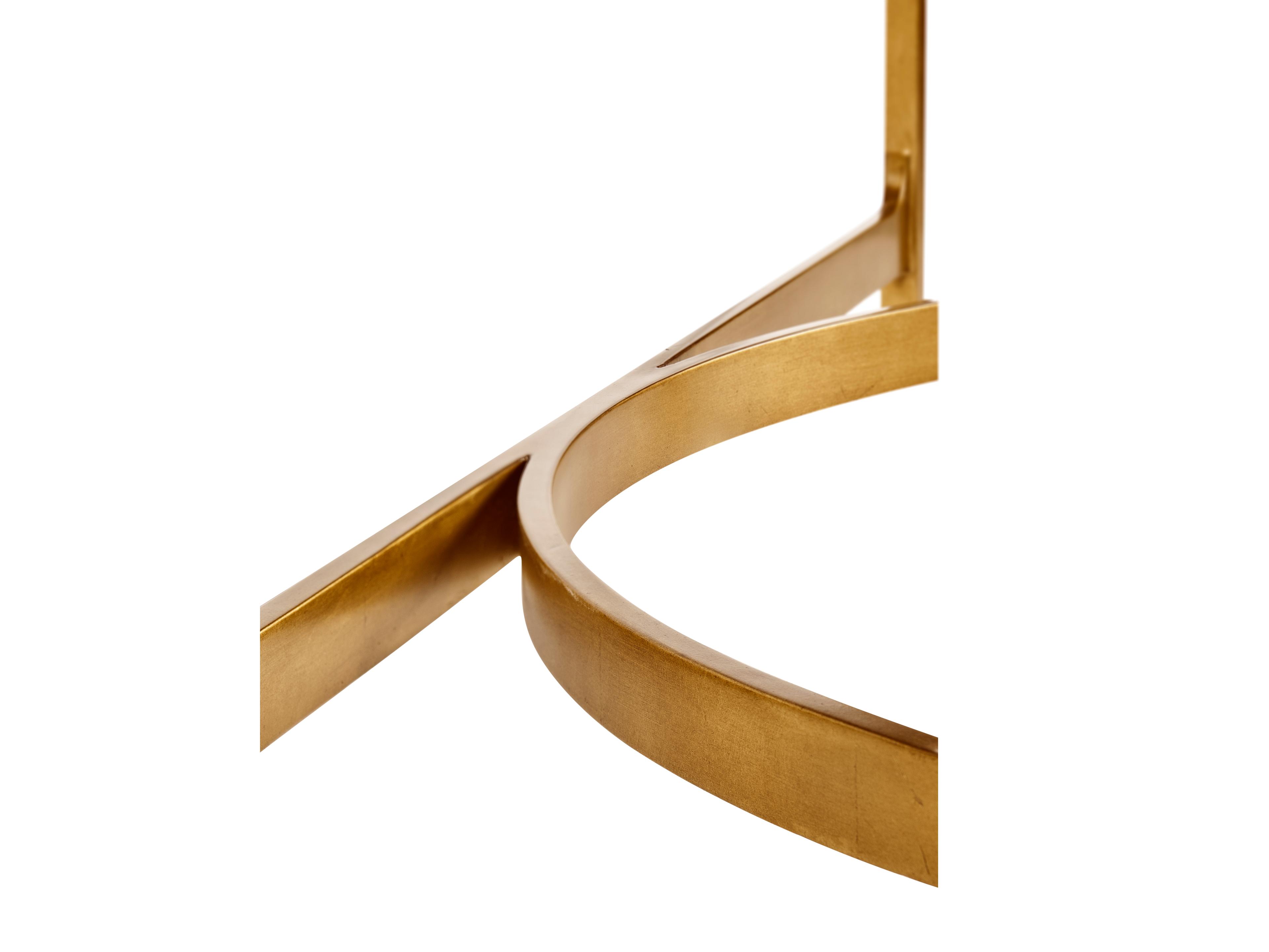 Jonathan Charles Jc Modern Glass Gilded Iron Console Table