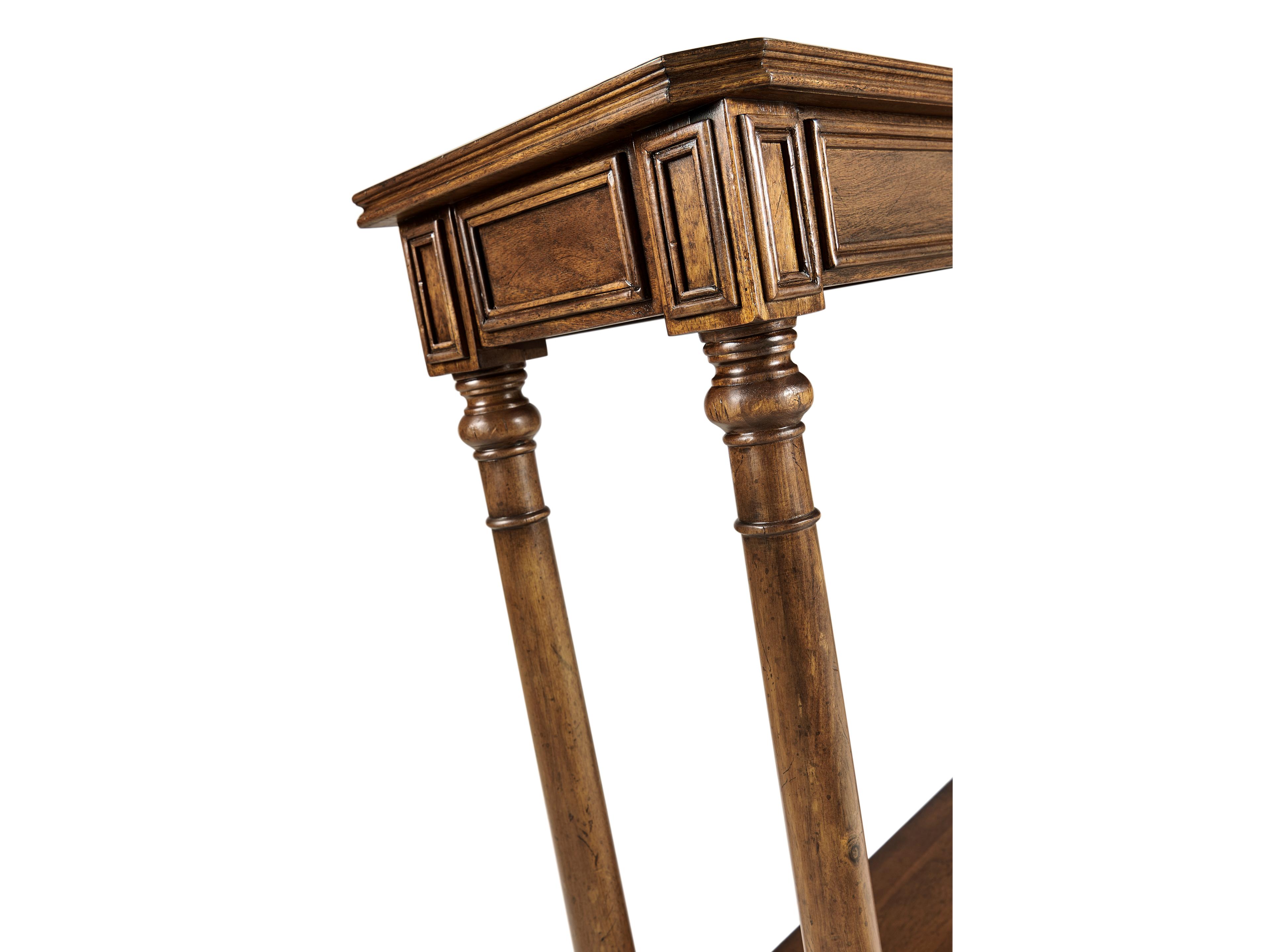 Jonathan Charles Jc Traditional Rectangular Wood Walnut Console Table