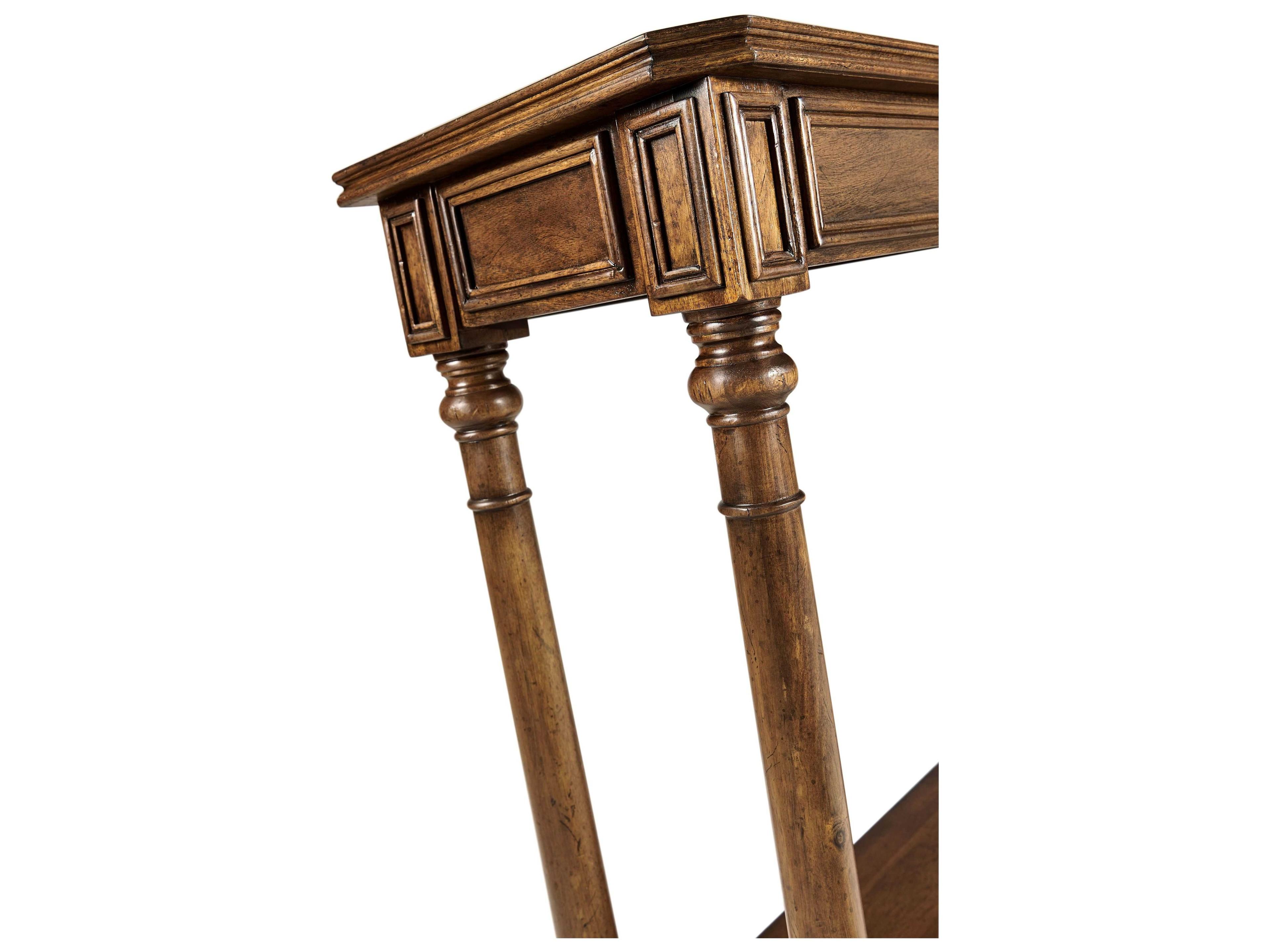 Jonathan Charles Jc Traditional Rectangular Wood Walnut Console Table