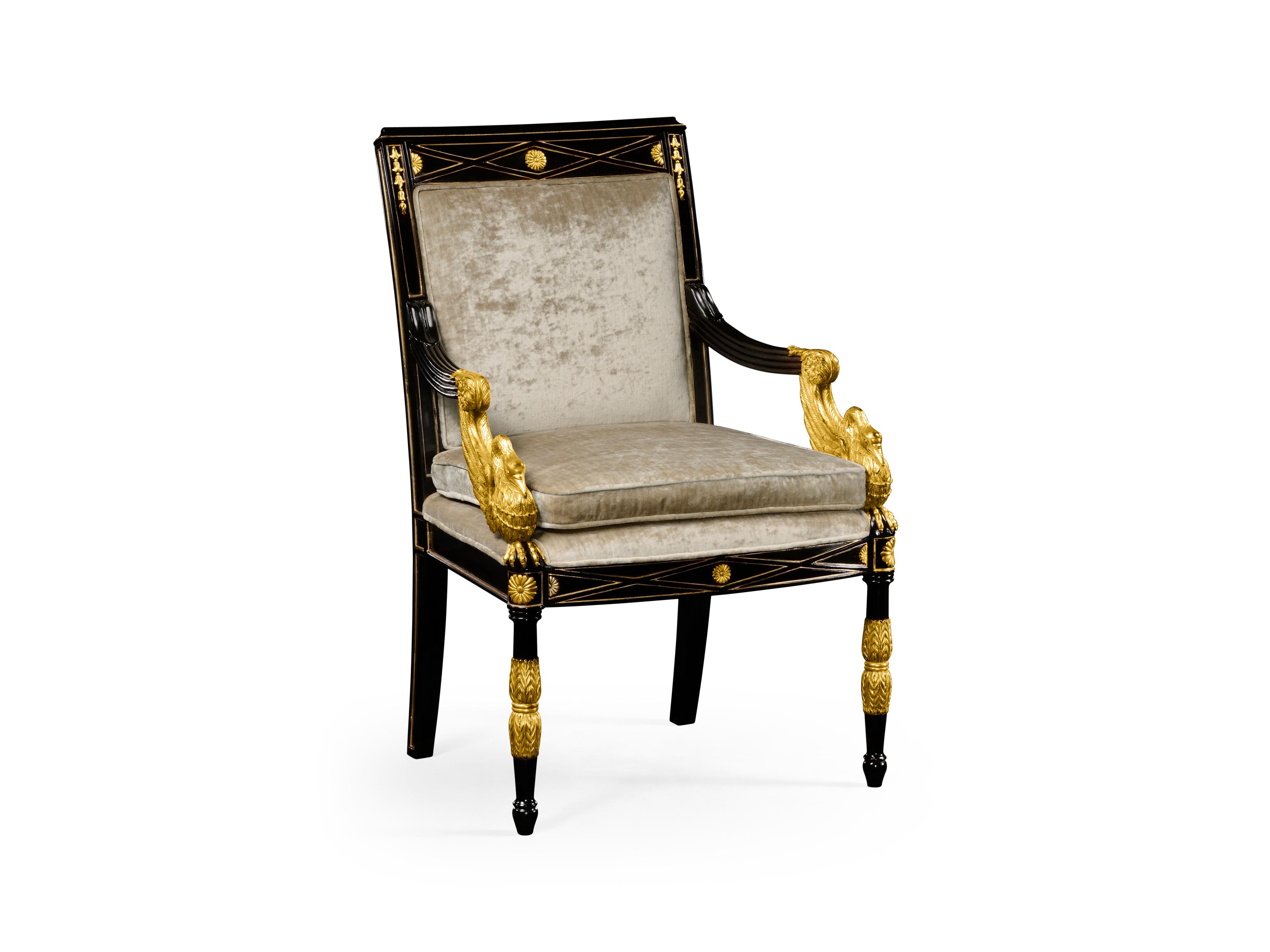 Jonathan Charles Jc Traditional Black Accent Chair