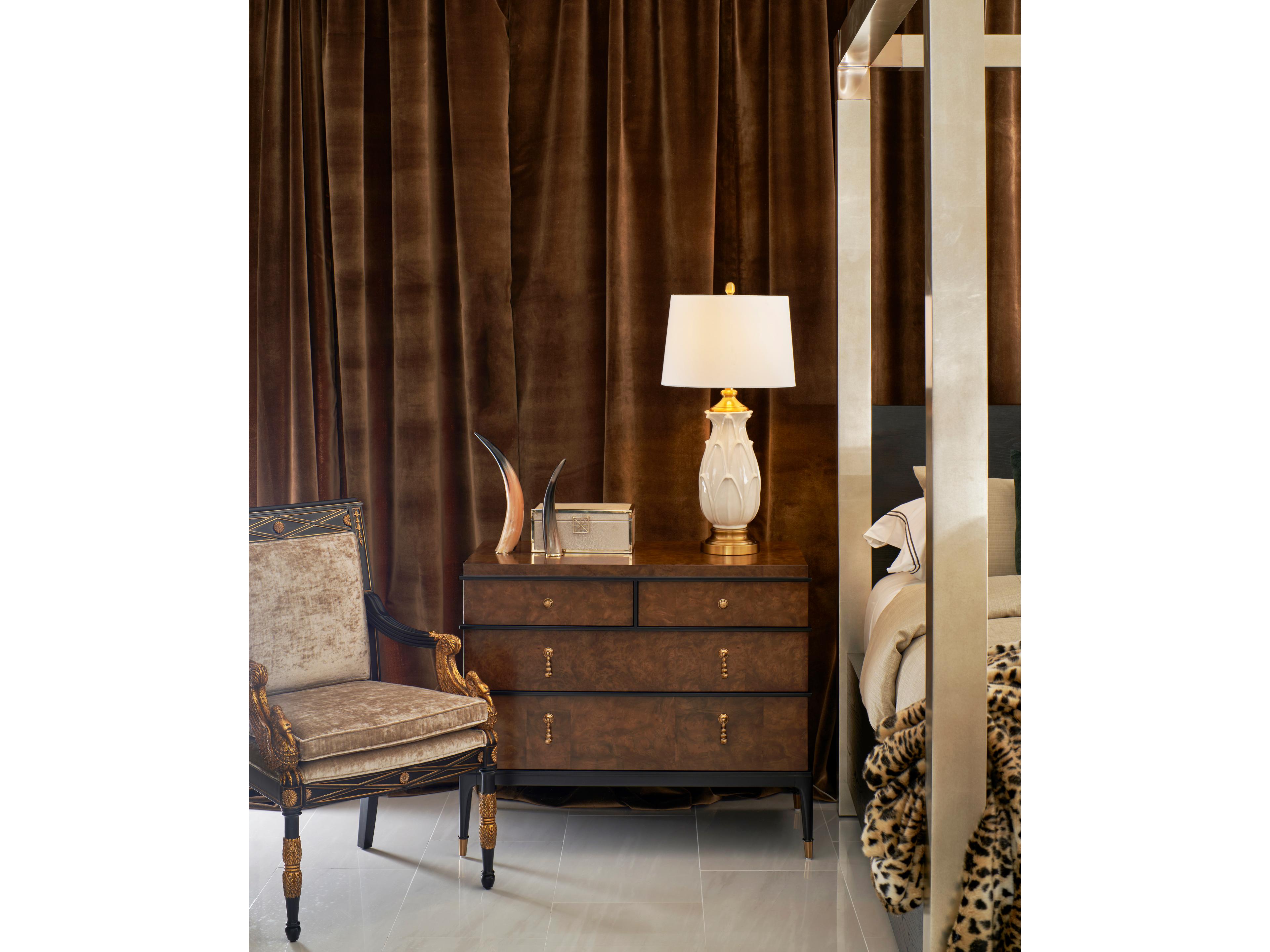 Jonathan Charles Jc Traditional Black Accent Chair