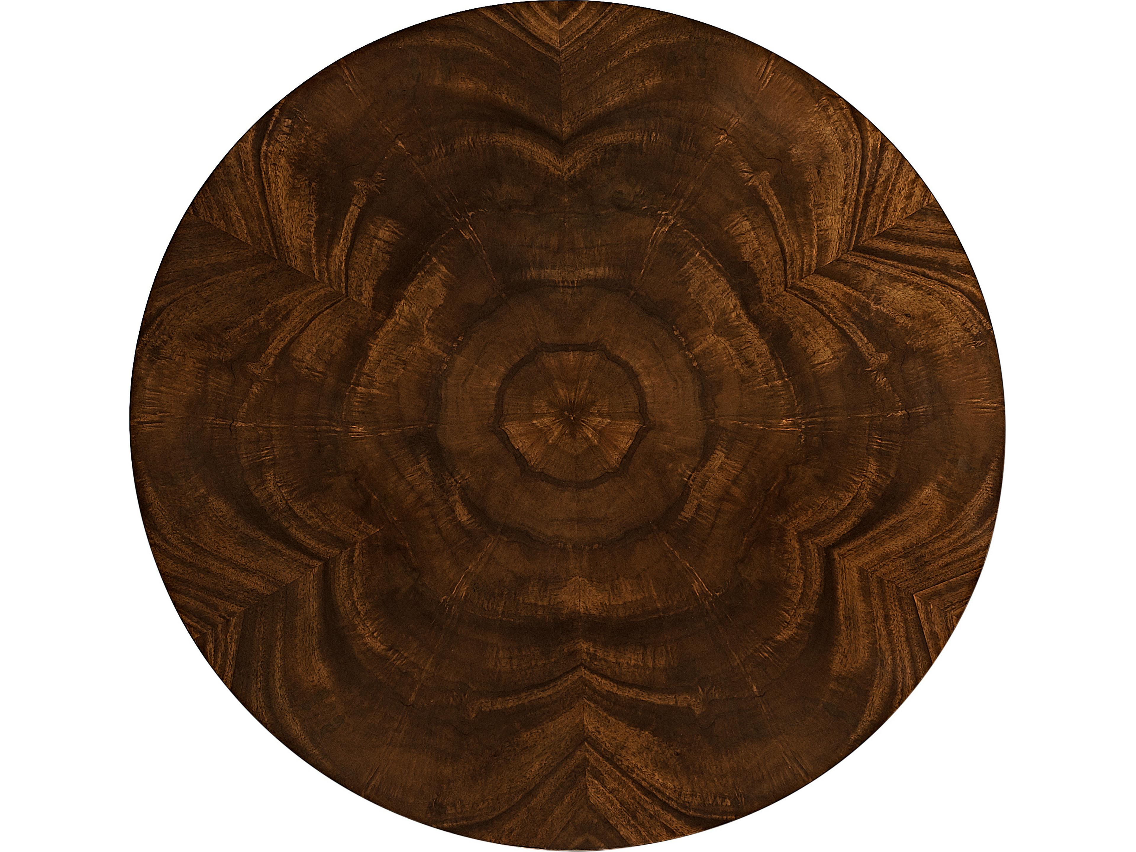 Jonathan Charles Jc Traditional Round Wood Brown Antique Mahogany End Table