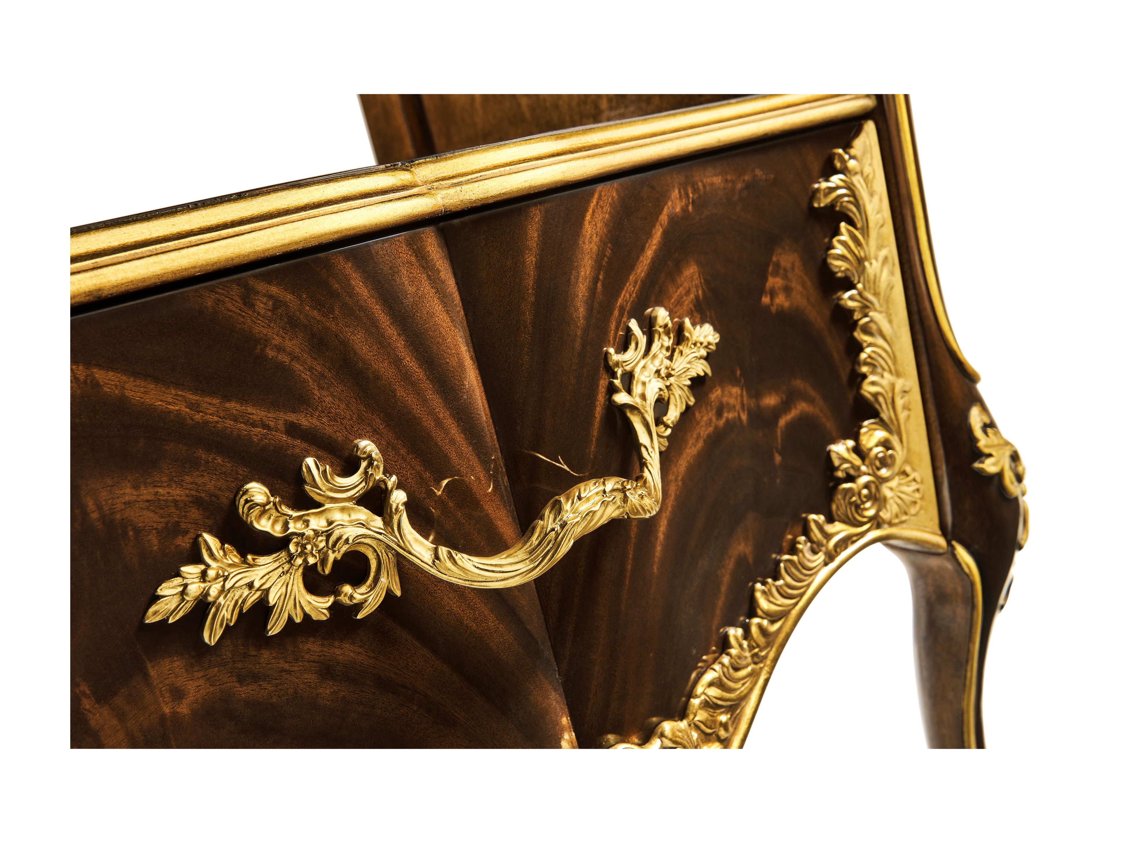 Jonathan Charles Monte Carlo 1-Drawer Gold Acacia Wood Nightstand