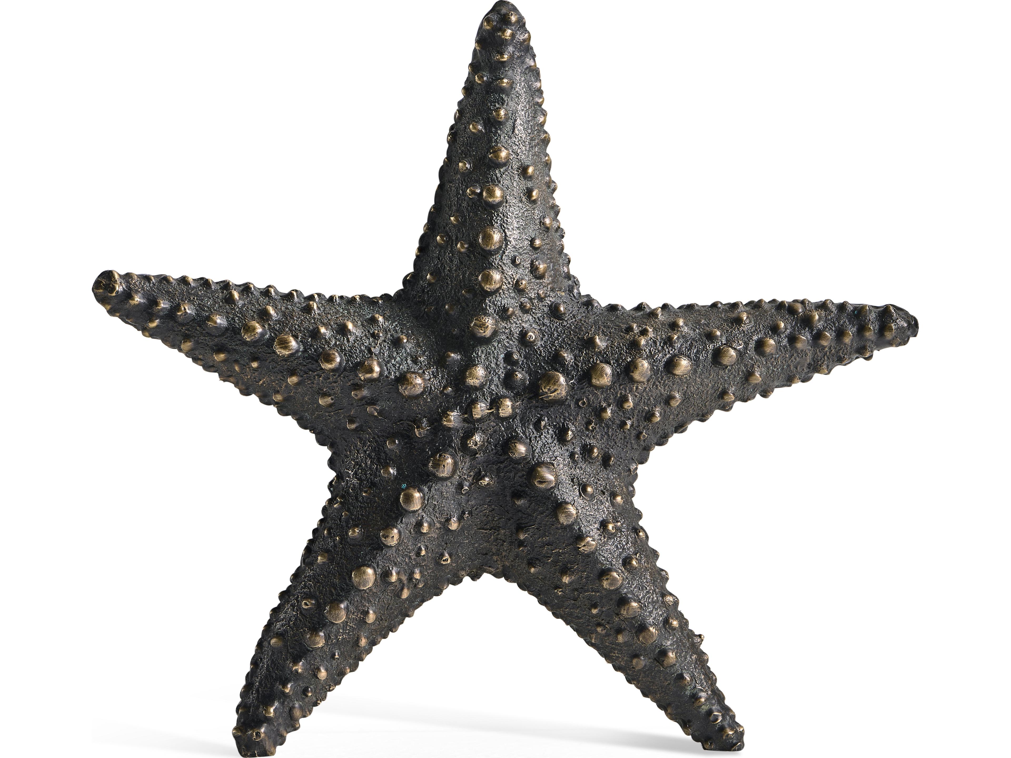 Jonathan Charles Jc Traditional Starfish Brown Dark Bronze Sculpture