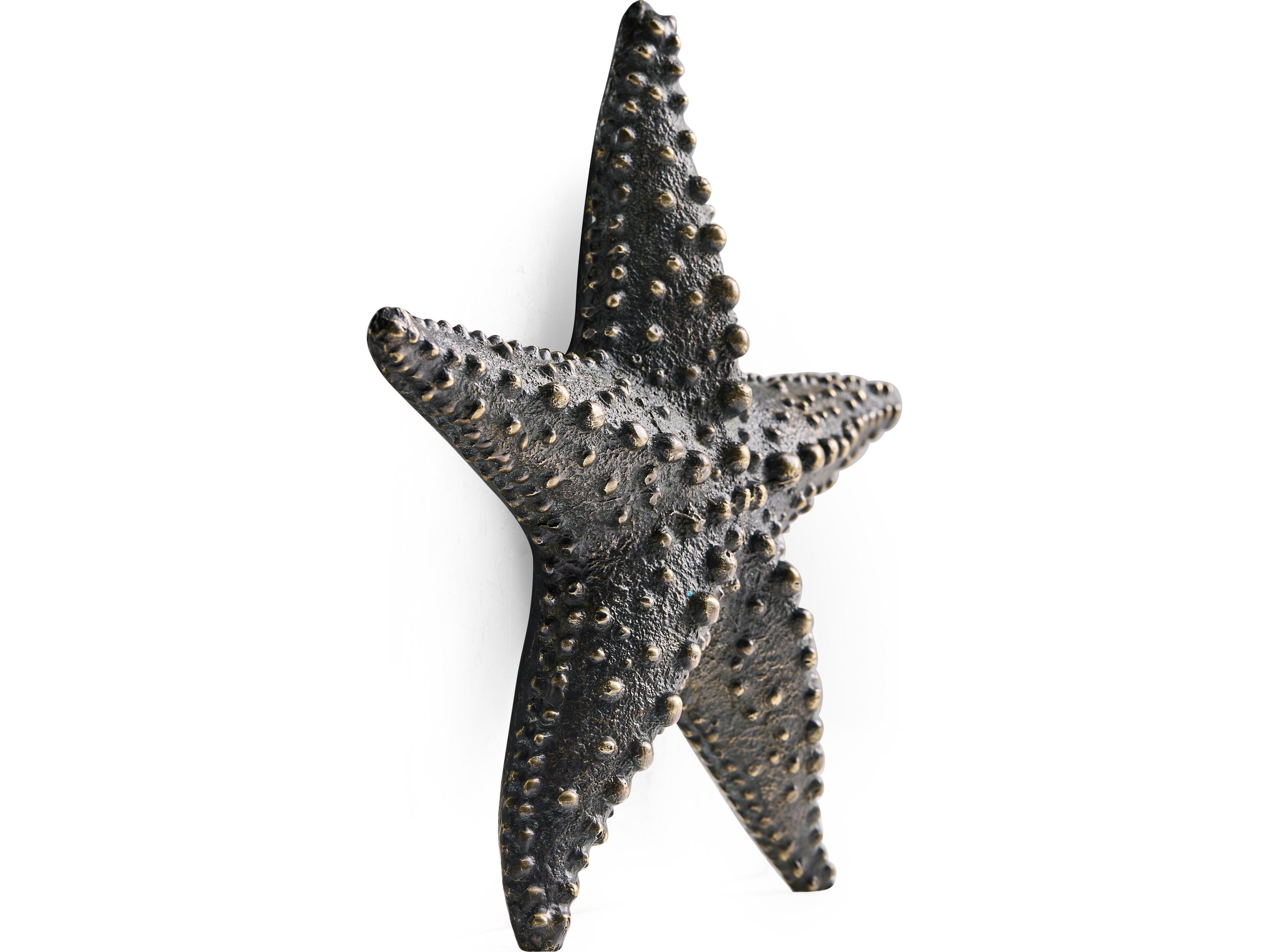 Jonathan Charles Jc Traditional Starfish Brown Dark Bronze Sculpture