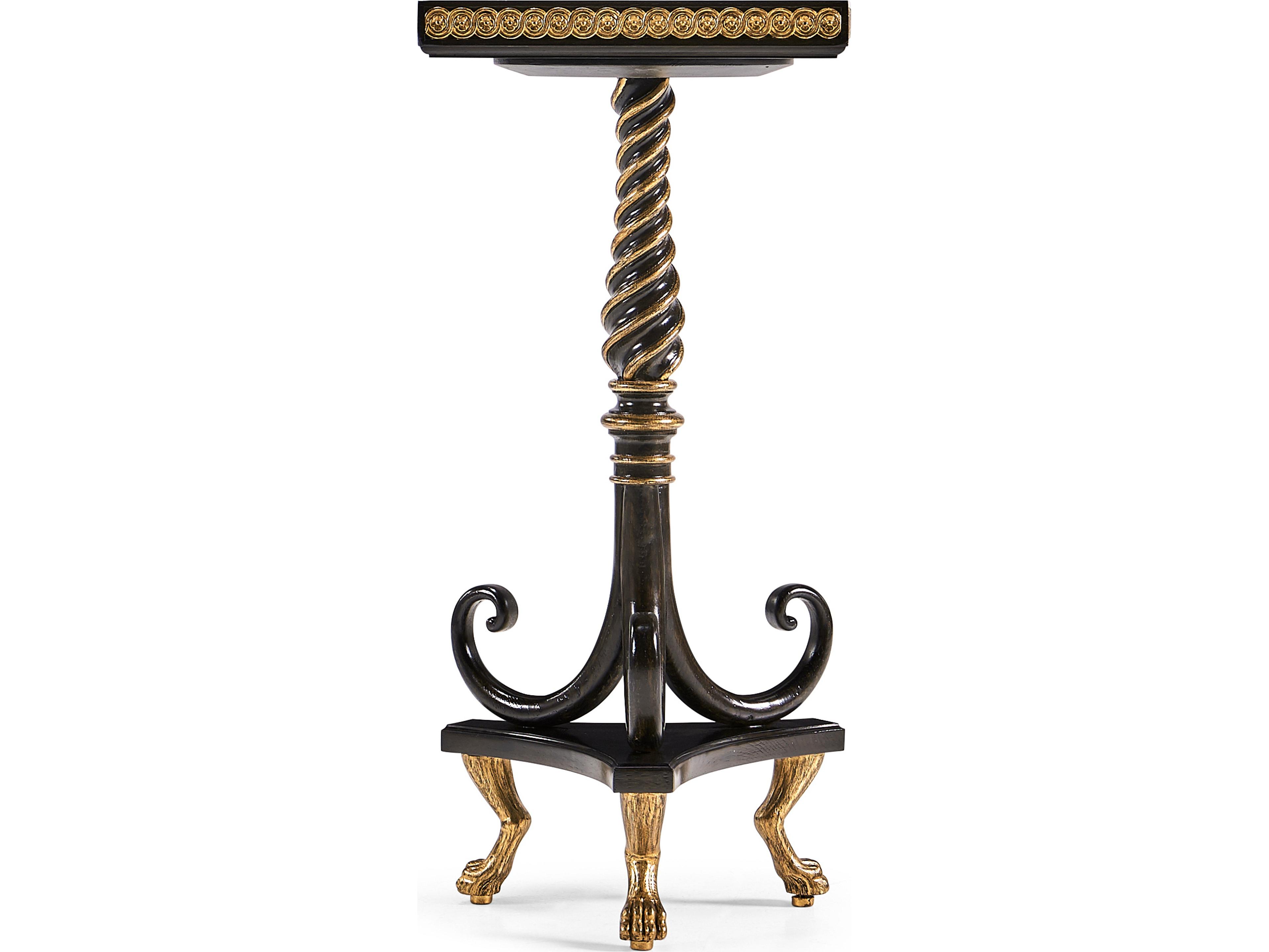 Jonathan Charles Jc Traditional Rectangular Mirror Brown Charcoal Wash End Table