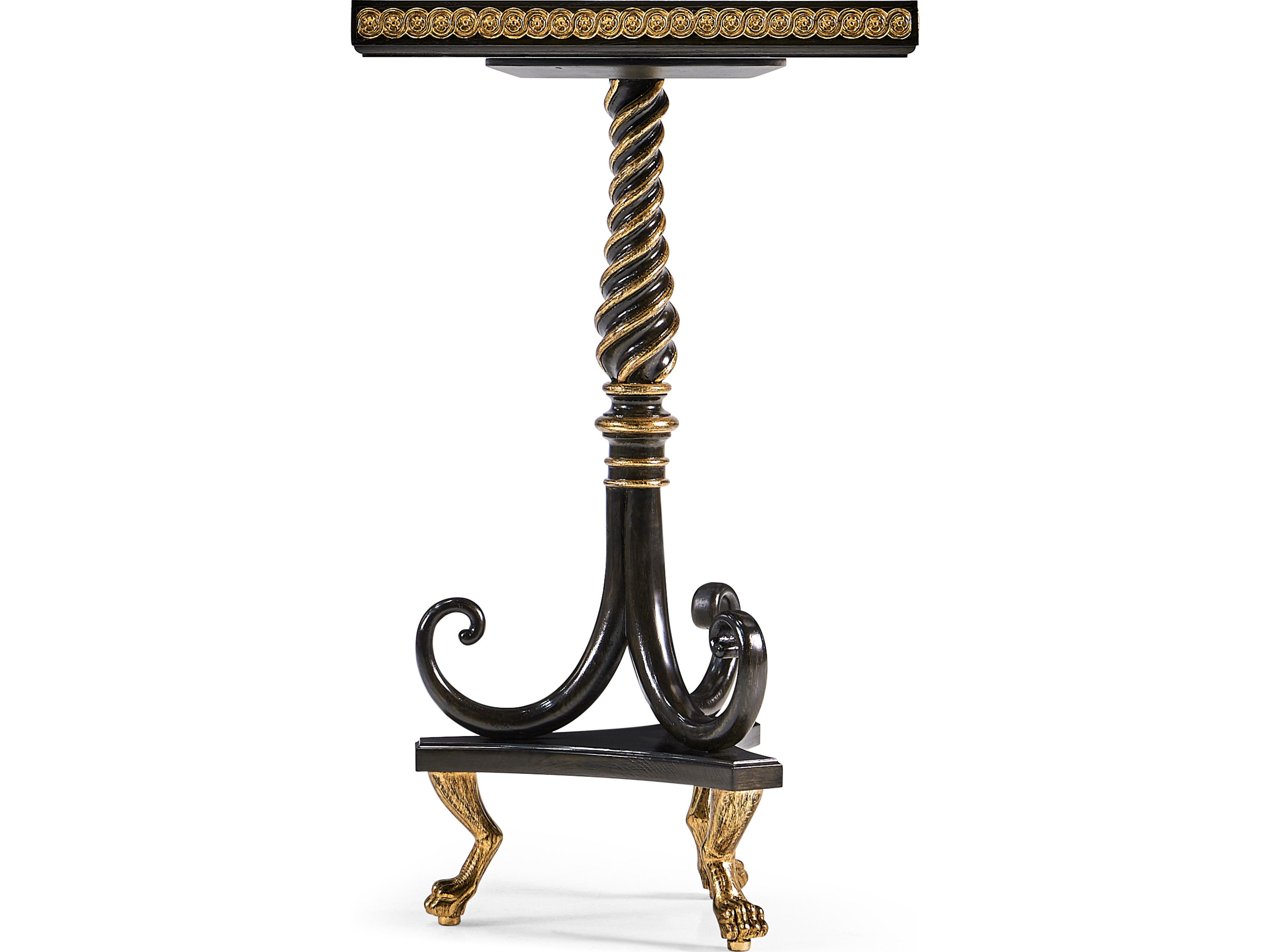 Jonathan Charles Jc Traditional Rectangular Mirror Brown Charcoal Wash End Table