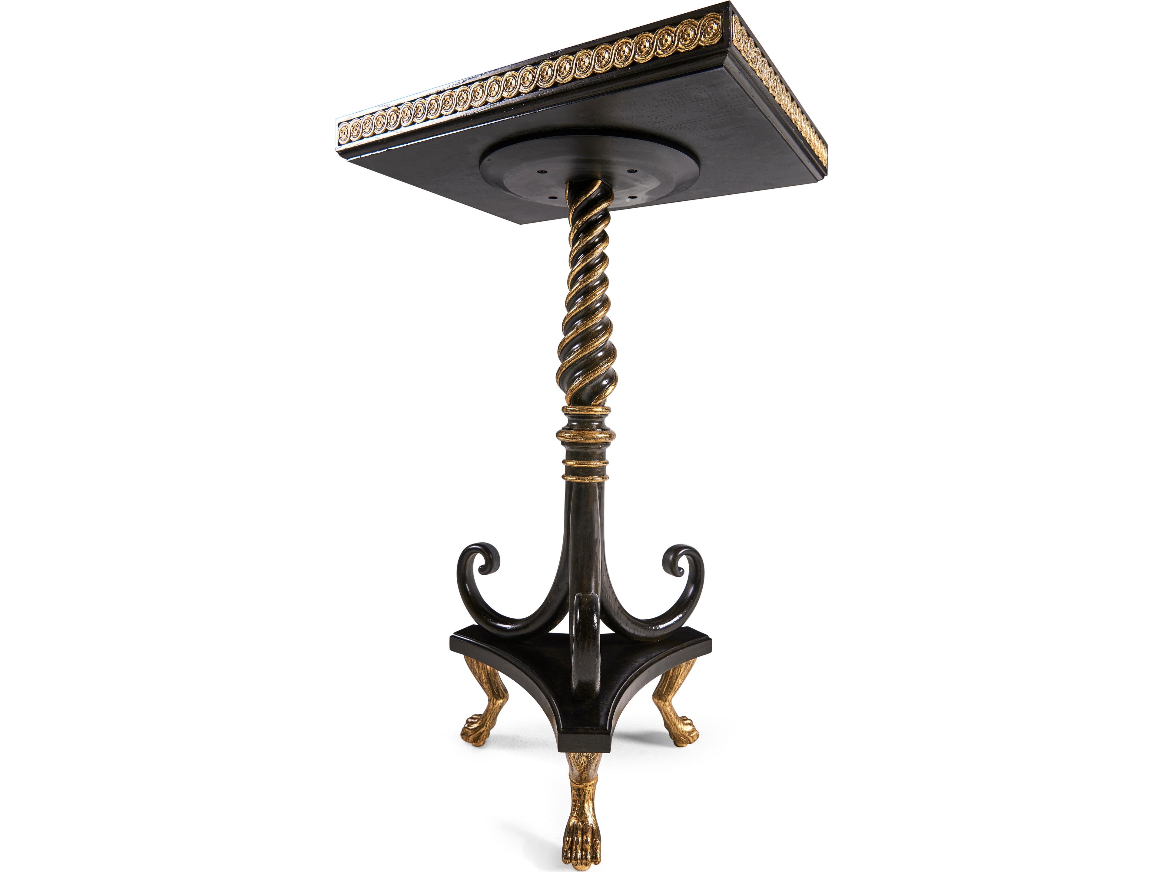 Jonathan Charles Jc Traditional Rectangular Mirror Brown Charcoal Wash End Table