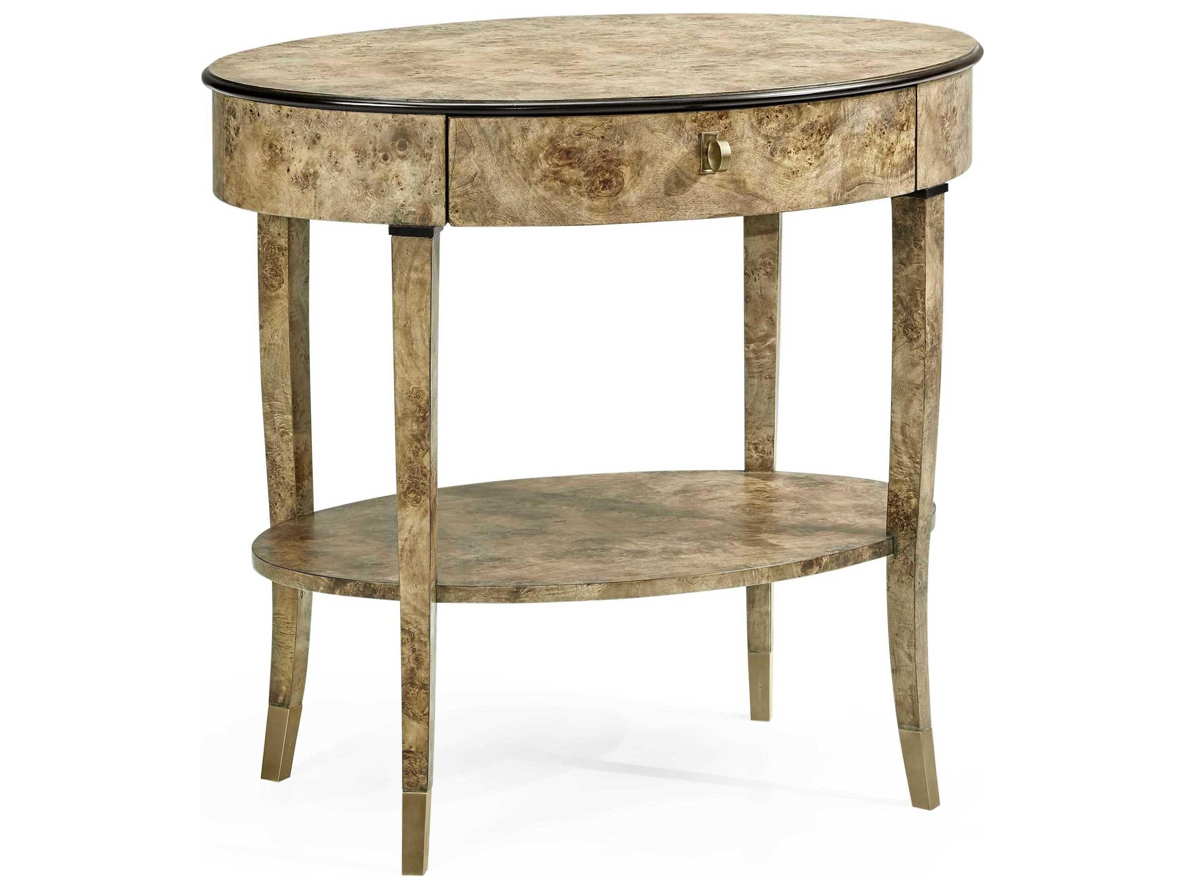 Hamilton 1-Drawer Burlwood Nightstand