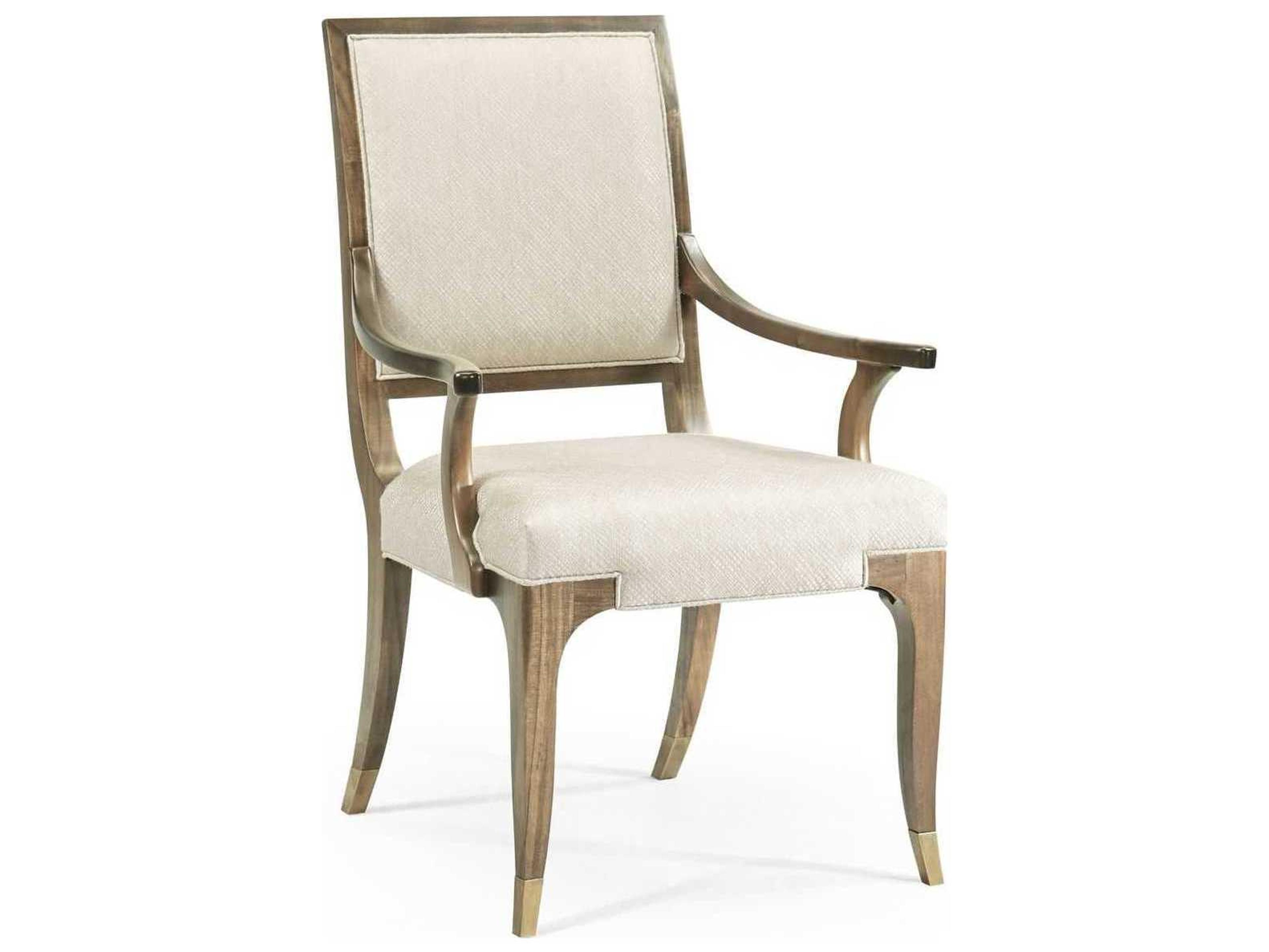 Hamilton Brown Upholstered Arm Dining Chair